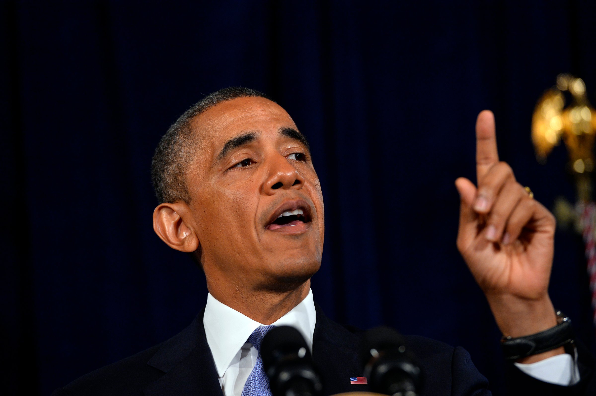 U.S. President Barack Obama at a press conference at the Fairmont Hotel in San Jose, Calif., on June 7, 2013.