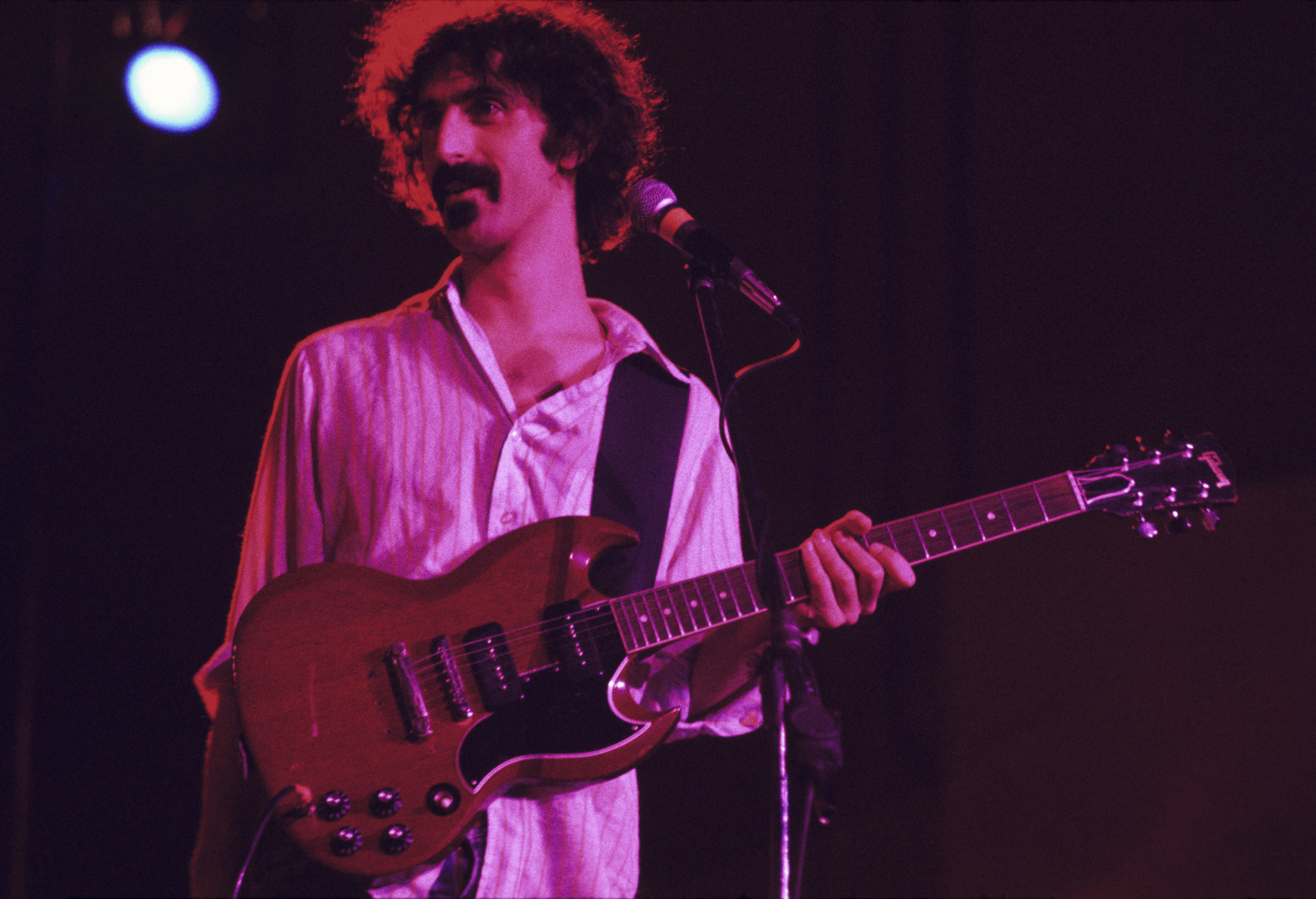 Frank Zappa performs at the University of Georgia Coliseum on March 15, 1973 in Athens, Georgia. (Tom Hill—WireImage)