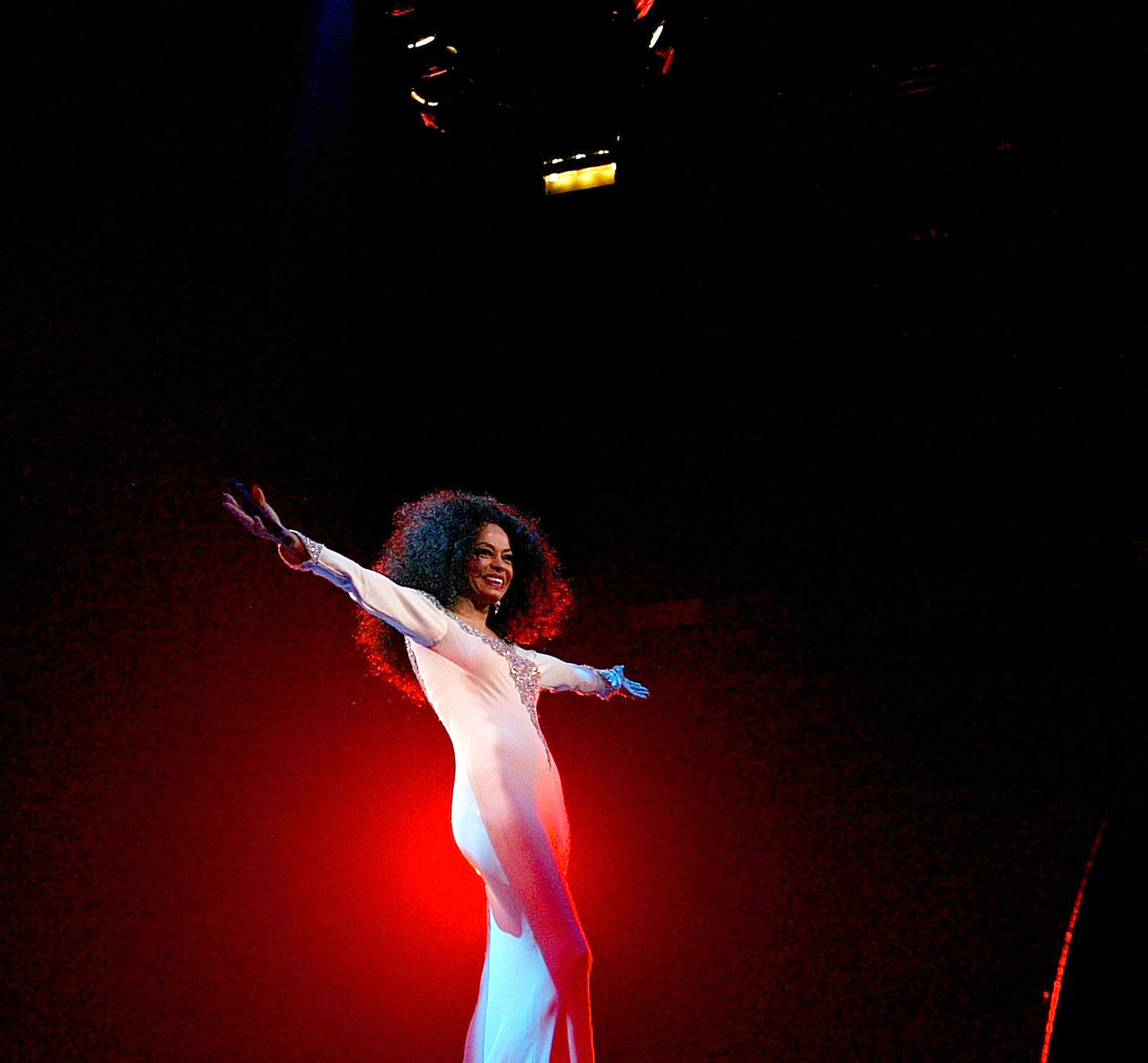 Diana Ross during Diana Ross in Concert at Wembley Arena in London on March 18, 2004.