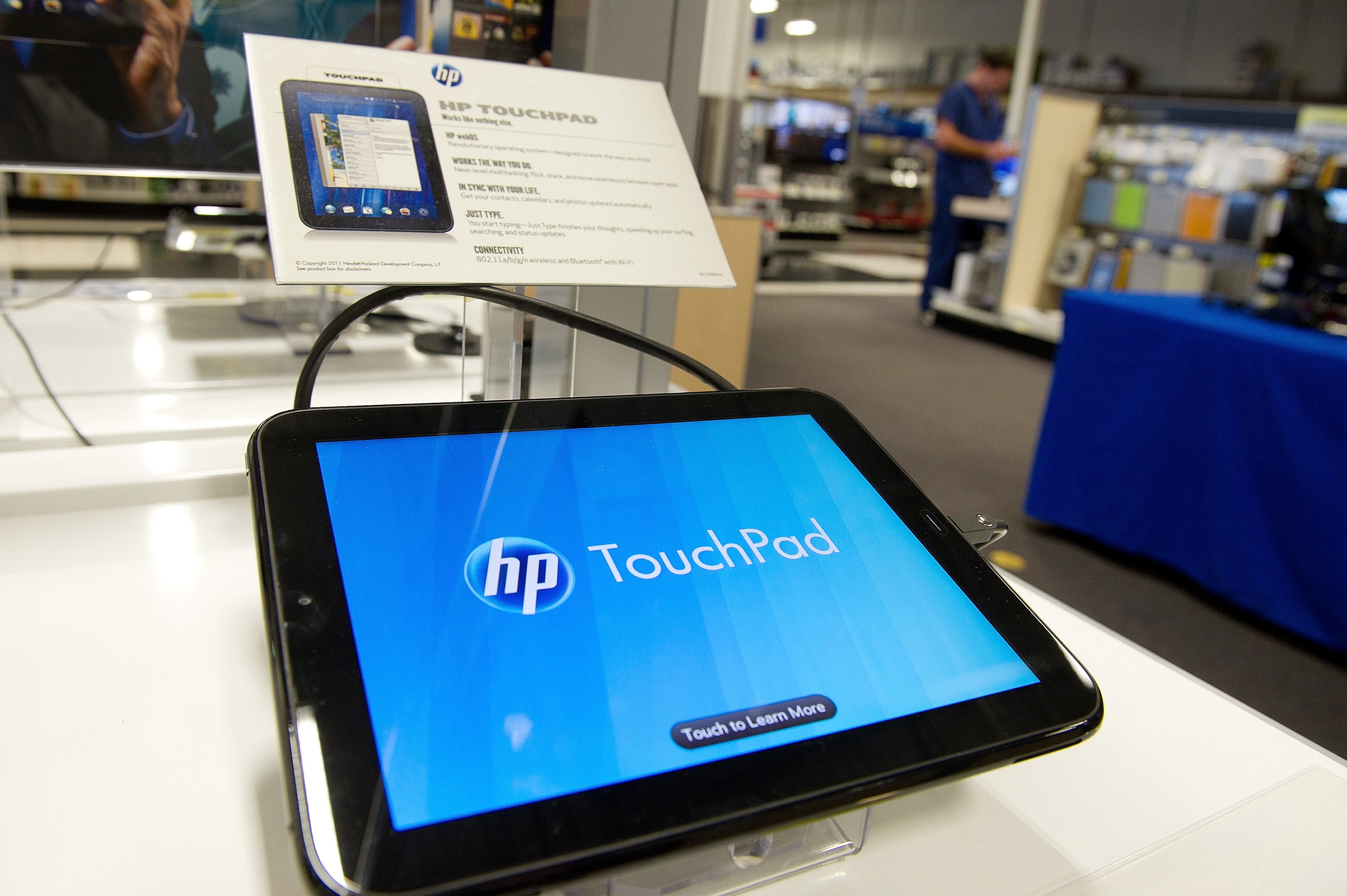 Hewlett-Packard's ill-fated TouchPad. (Bloomberg—Bloomberg via Getty Images)