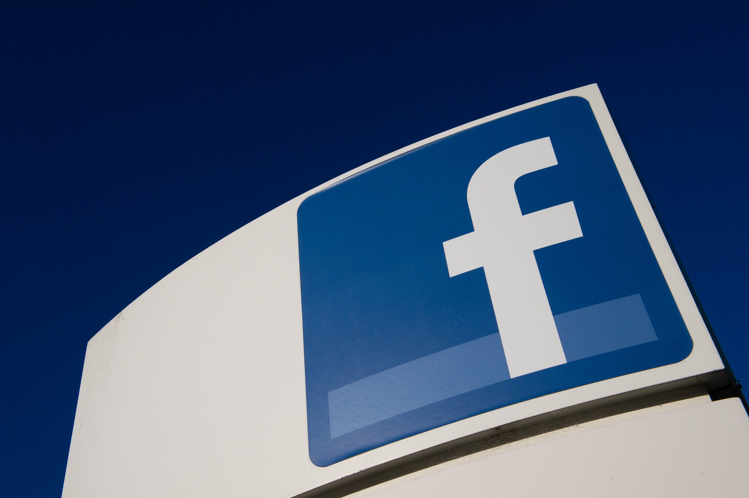 Facebook Inc. signage is displayed outside the company's new campus in Menlo Park, California, U.S., on Friday, Dec. 2, 2011.