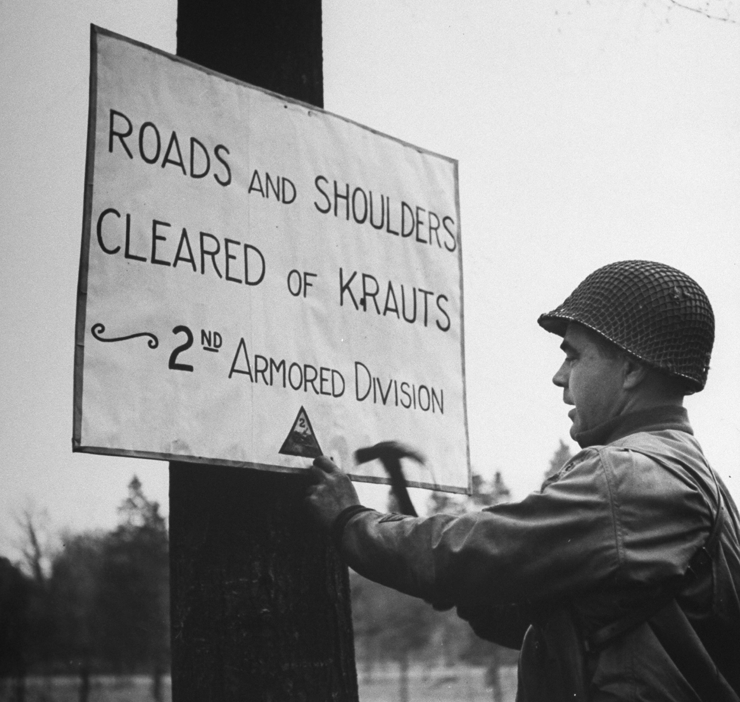 Allied drive towards Berlin, 1945.