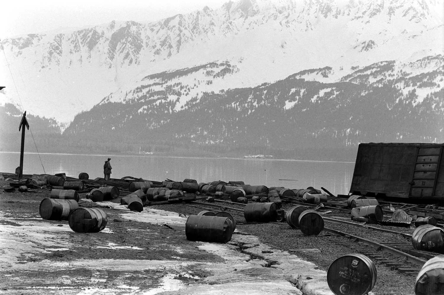 After the March 1964 Good Friday Earthquake, Alaska.
