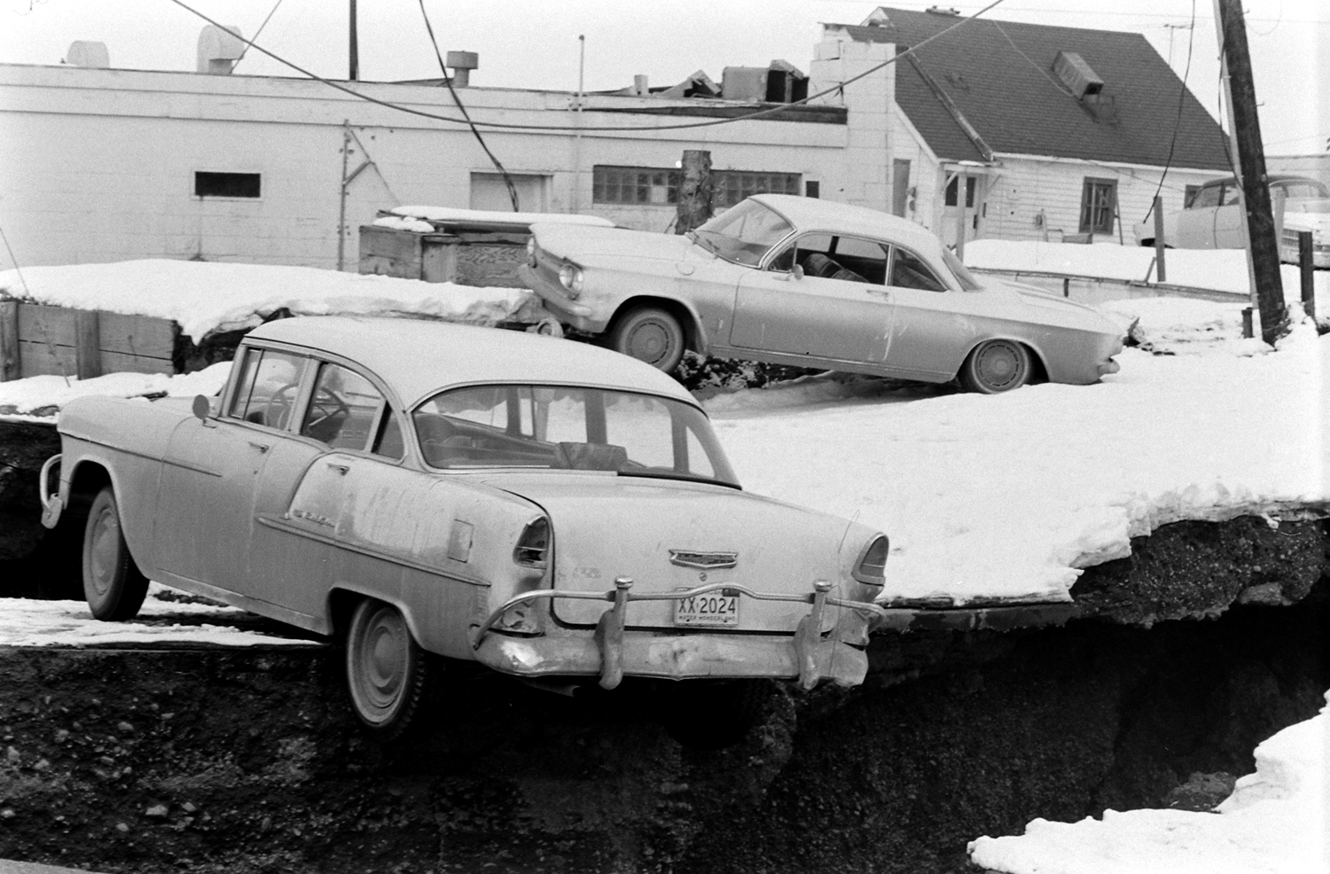 After the March 1964 Good Friday Earthquake, Alaska.