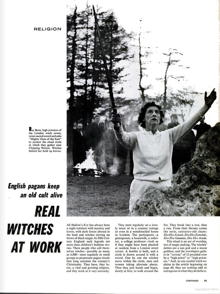 LIFE magazine, November 13, 1964; 'Real Witches at Work.'