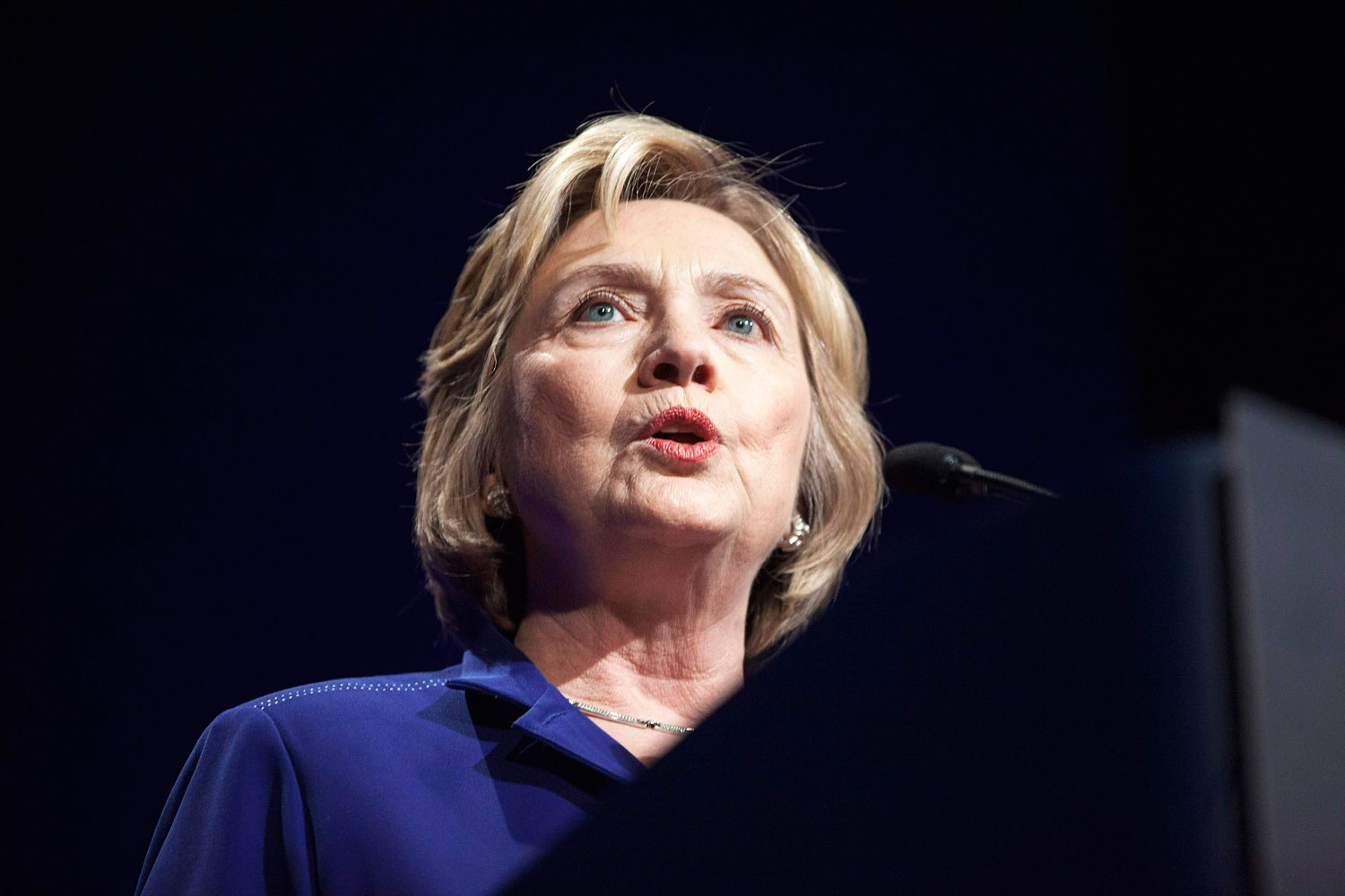 Former Secretary of State Hillary Clinton welcomes more than 1,000 College Students Leaders for the 2014 Meeting of the Clinton Global Initiative University at Arizona State University in Tempe, Arizona, March 21, 2014. (Samantha Sais—Reuters)