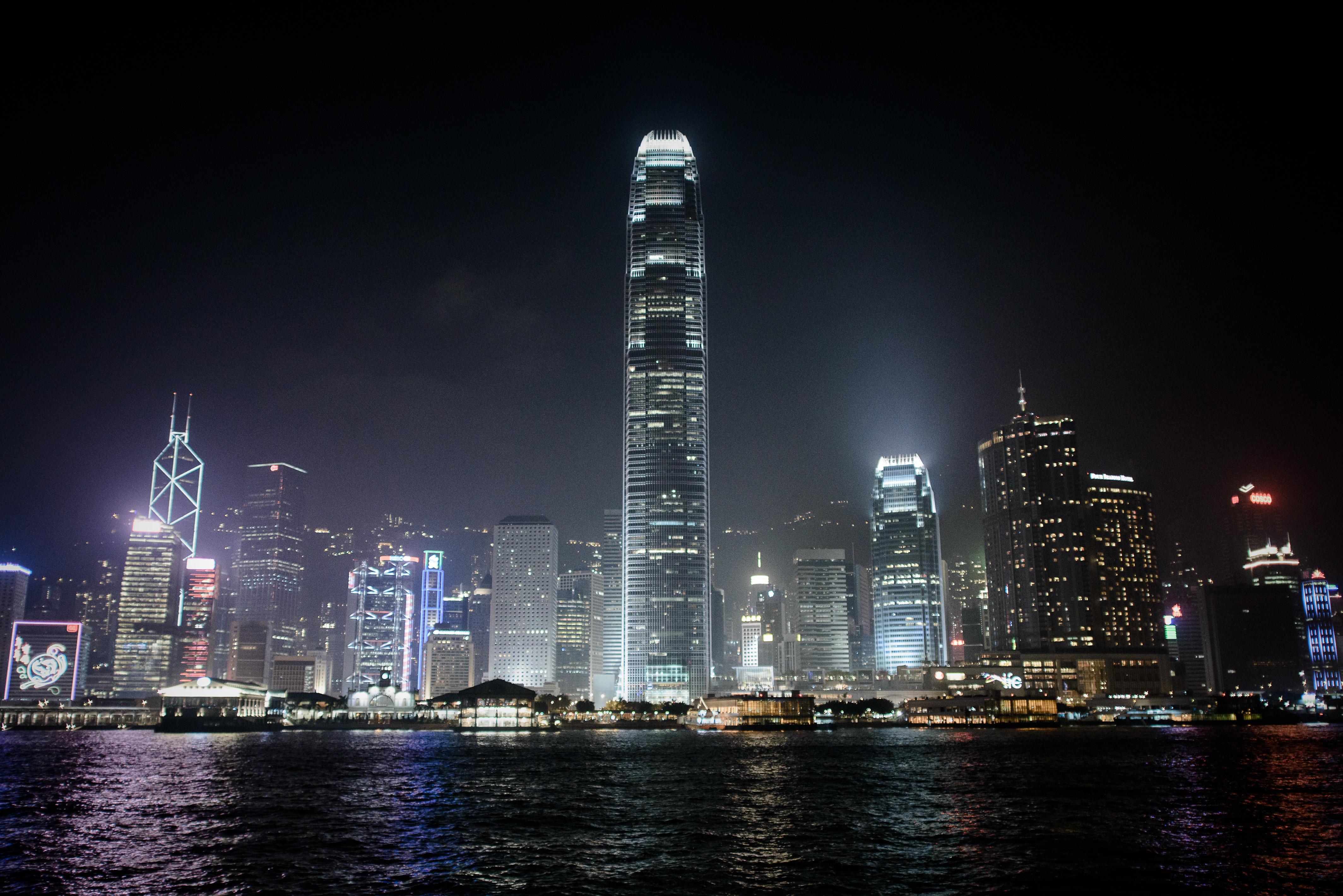 The fabled Hong Kong skyline. The city is home to 45 billionaires, including the world's youngest (PHILIPPE LOPEZ&mdash;AFP/Getty Images)