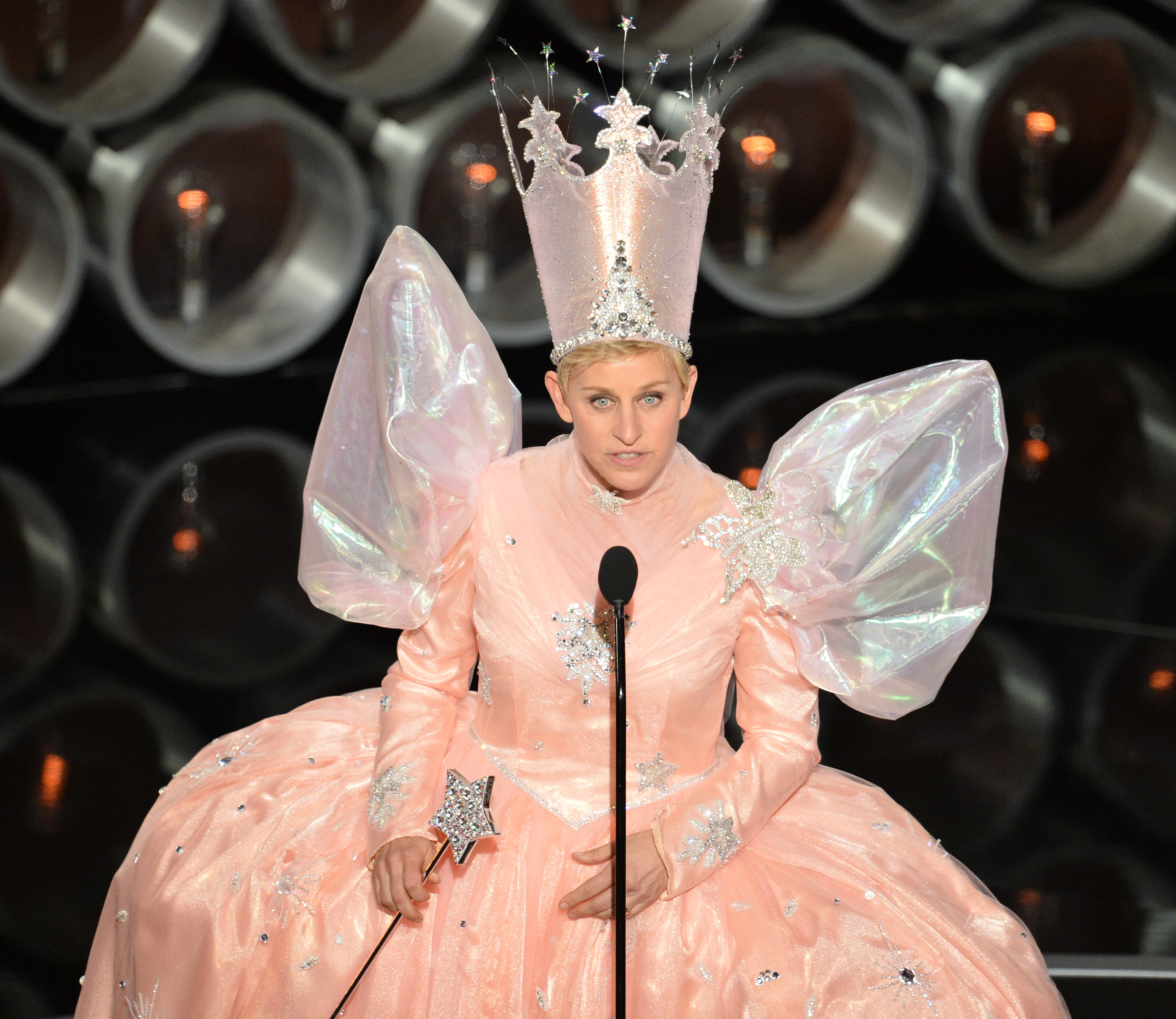 Ellen DeGeneres onstage during the Oscars at the Dolby Theatre on March 2, 2014 in Hollywood, California. (Kevin Winter—Getty Images)