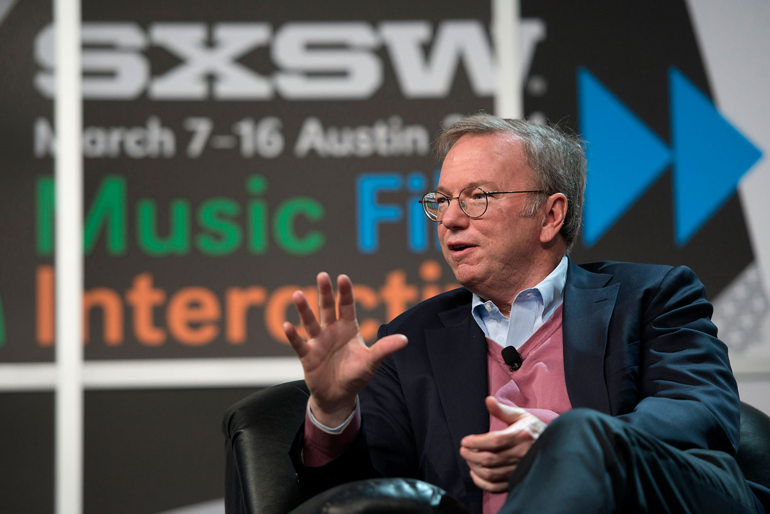 Eric Schmidt, executive chairman of Google Inc., speaks during a featured session called The New Digital Age, at the South By Southwest Interactive Festival in Austin, Texas, March 7, 2014. (David Paul Morris—Bloomberg/Getty Images)