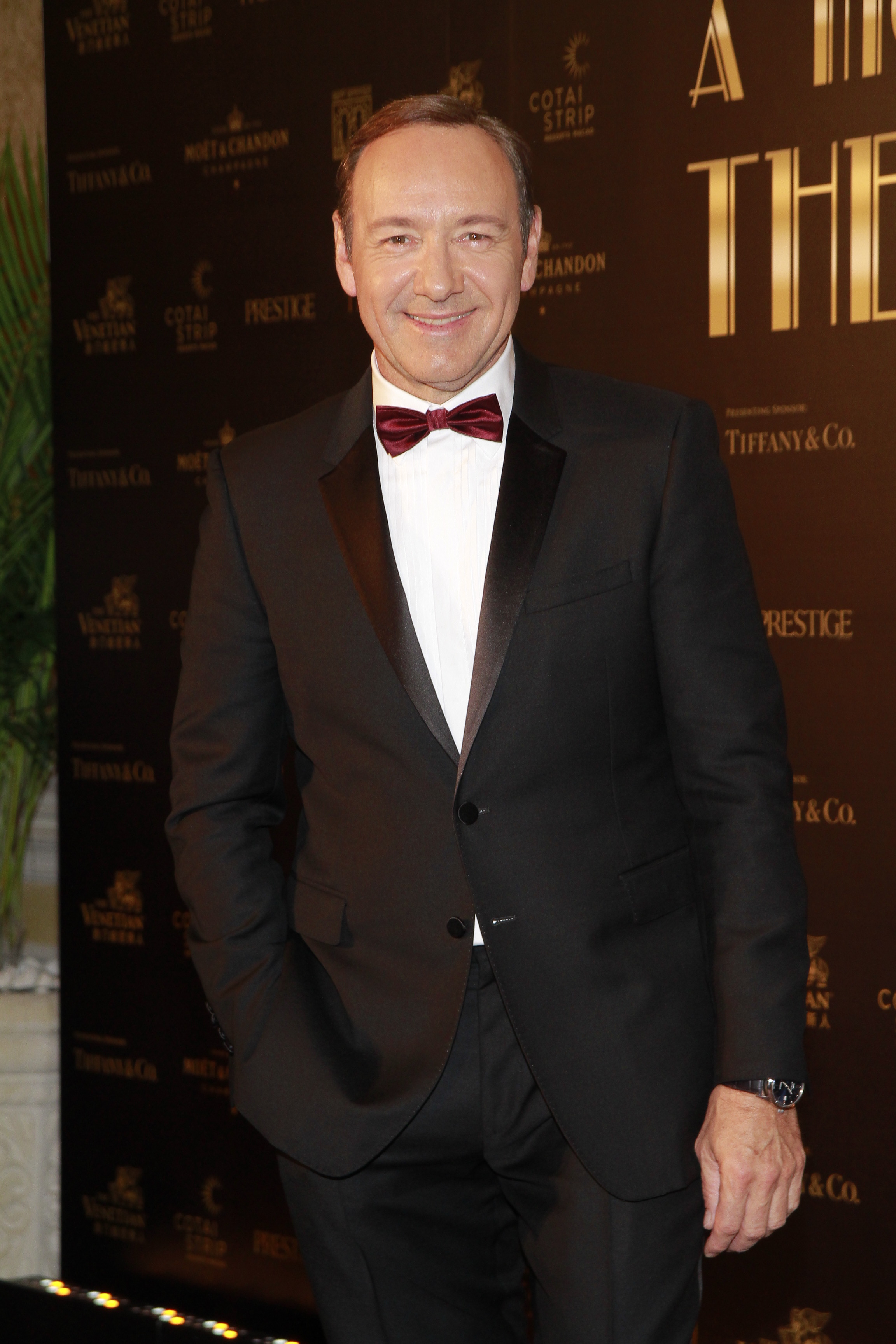 Actor Kevin Spacey attends the Venetian Ball 2014 to celebrate the launch of Best Buddies Macao Association on March 15, 2014 in Macau. (ChinaFotoPress via Getty Images)