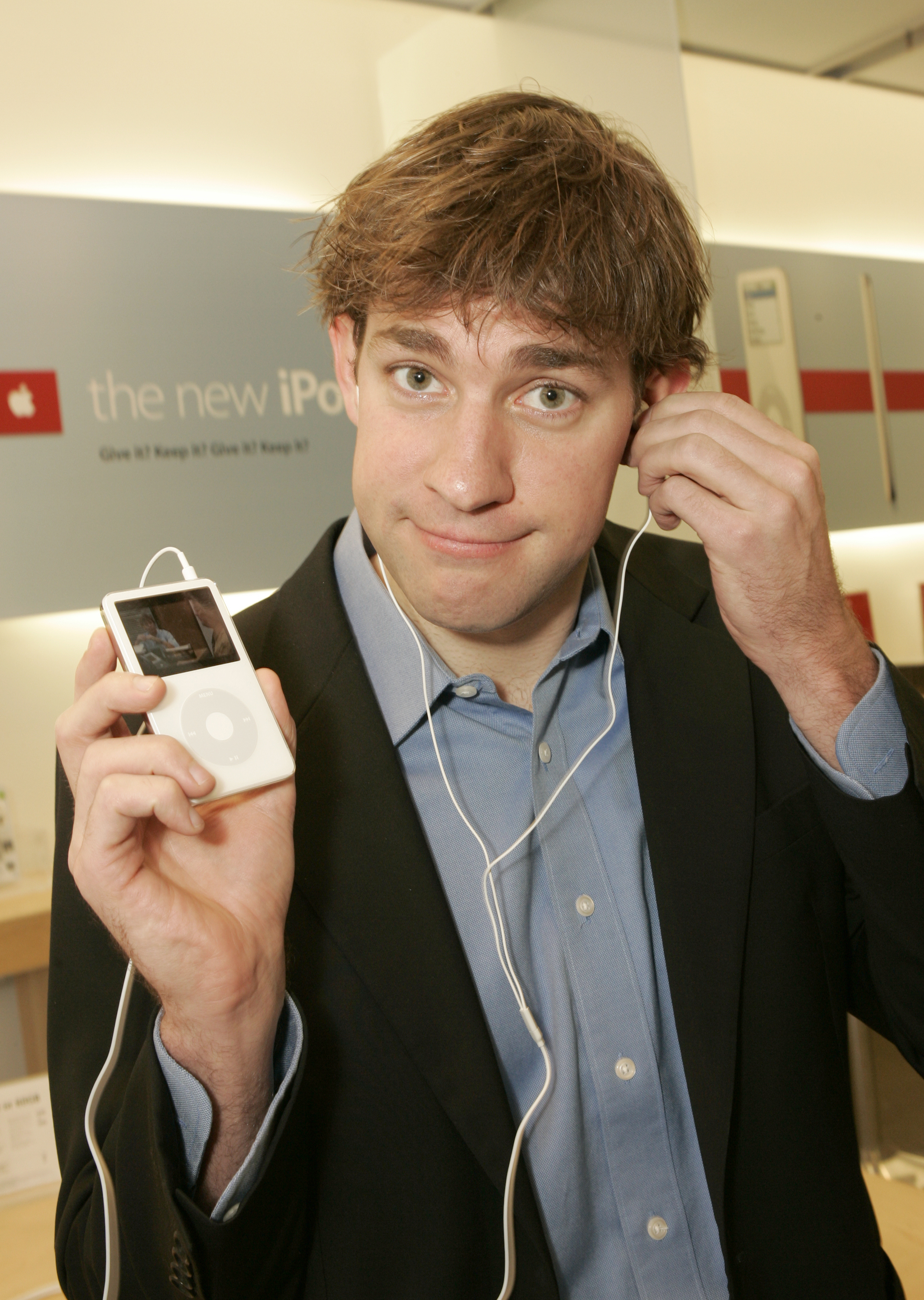 John Krasinski, Co-Star of NBC's Hit Show "The Office," Does His Holiday Shopping at The Grove - December 8, 2005