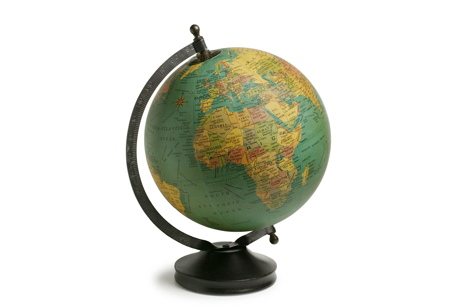 Antiqued Globe
