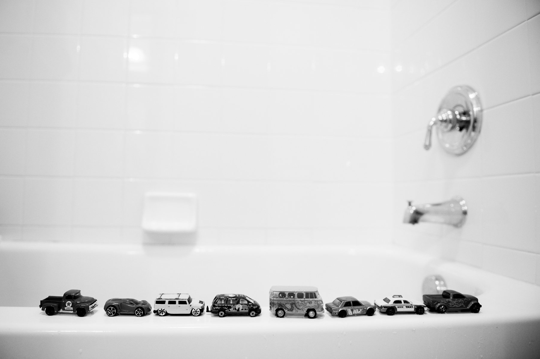 Brendan has precisely lined up toy cars up on the side of the bathtub since he was young. It made his parents nervous because Marcus had the same habit at the time he was diagnosed with autism. Repetitive, obsessive behavior is a classic sign of autism, but Brendan was merely imitating his brother.