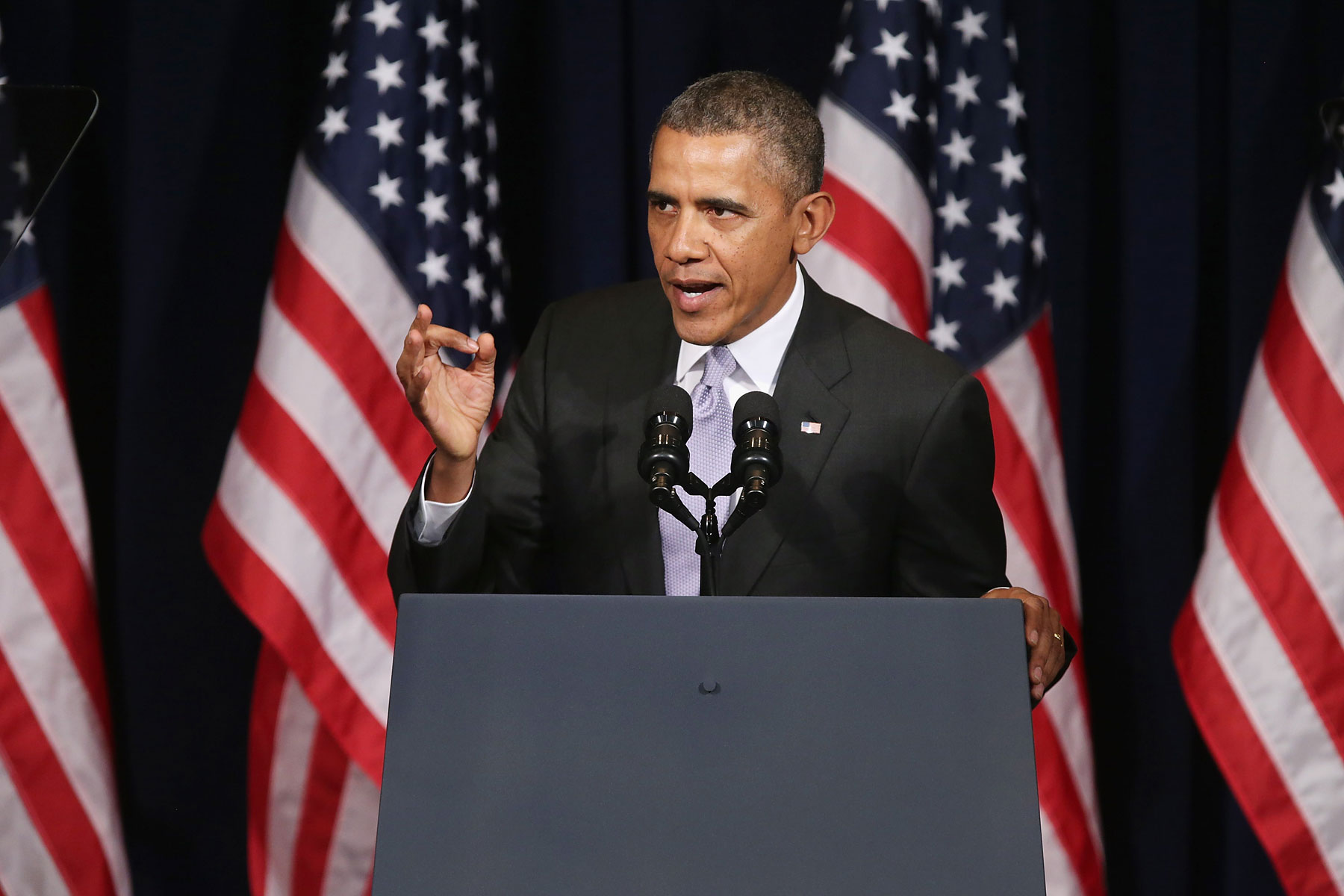 President Obama Addresses The Winter Conference Of The Democratic National Committee
