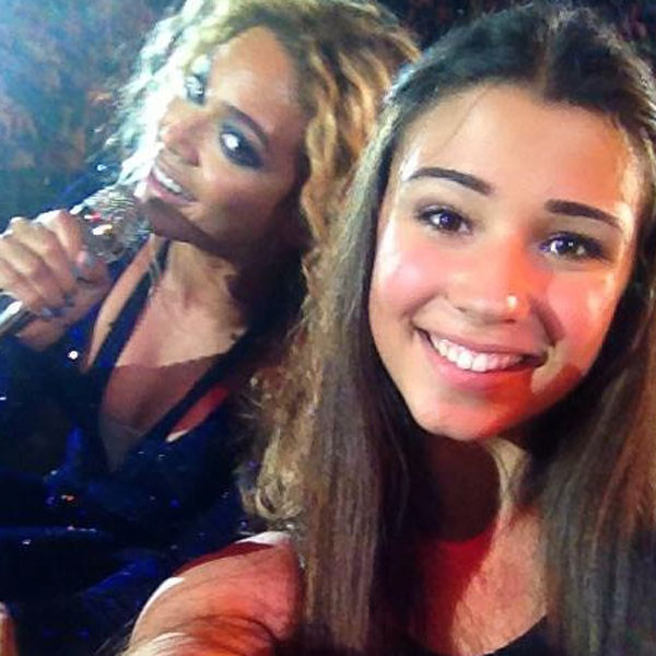 A 15-year-old Australian girl snapped this lucky selfie with Beyonce during a concert in October. While originally hailed as a photobomb it was later revealed that the teen "asked" Beyonce to pose with her.