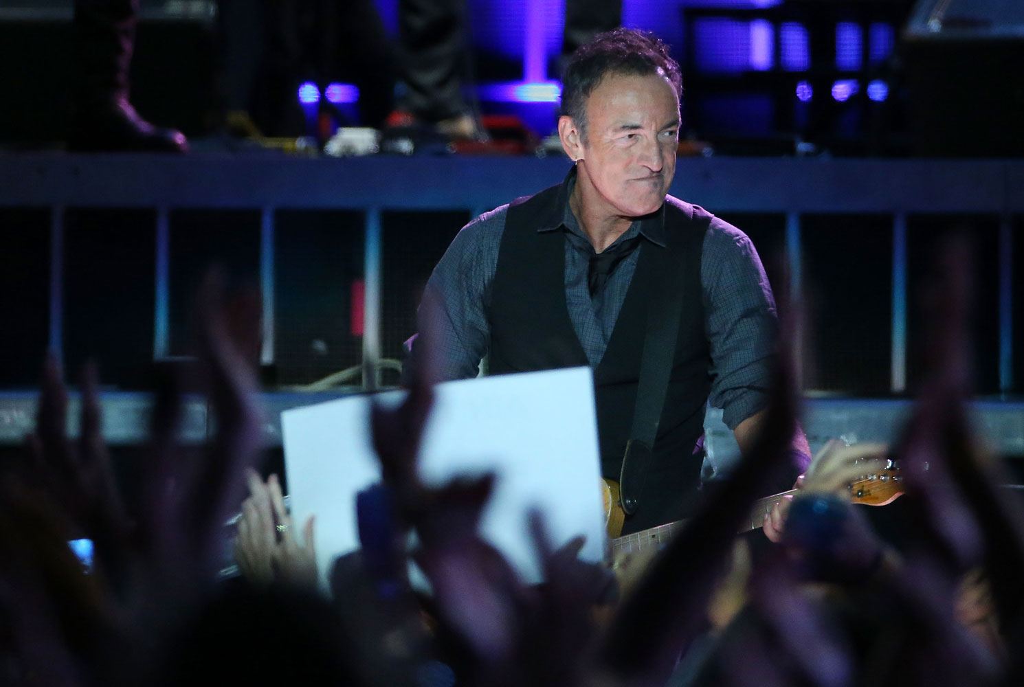 Bruce Springsteen perfomrs live on stange with the E Street Band on March 1, 2014 in Auckland, New Zealand. (Fiona Goodall&mdash;Getty Images)