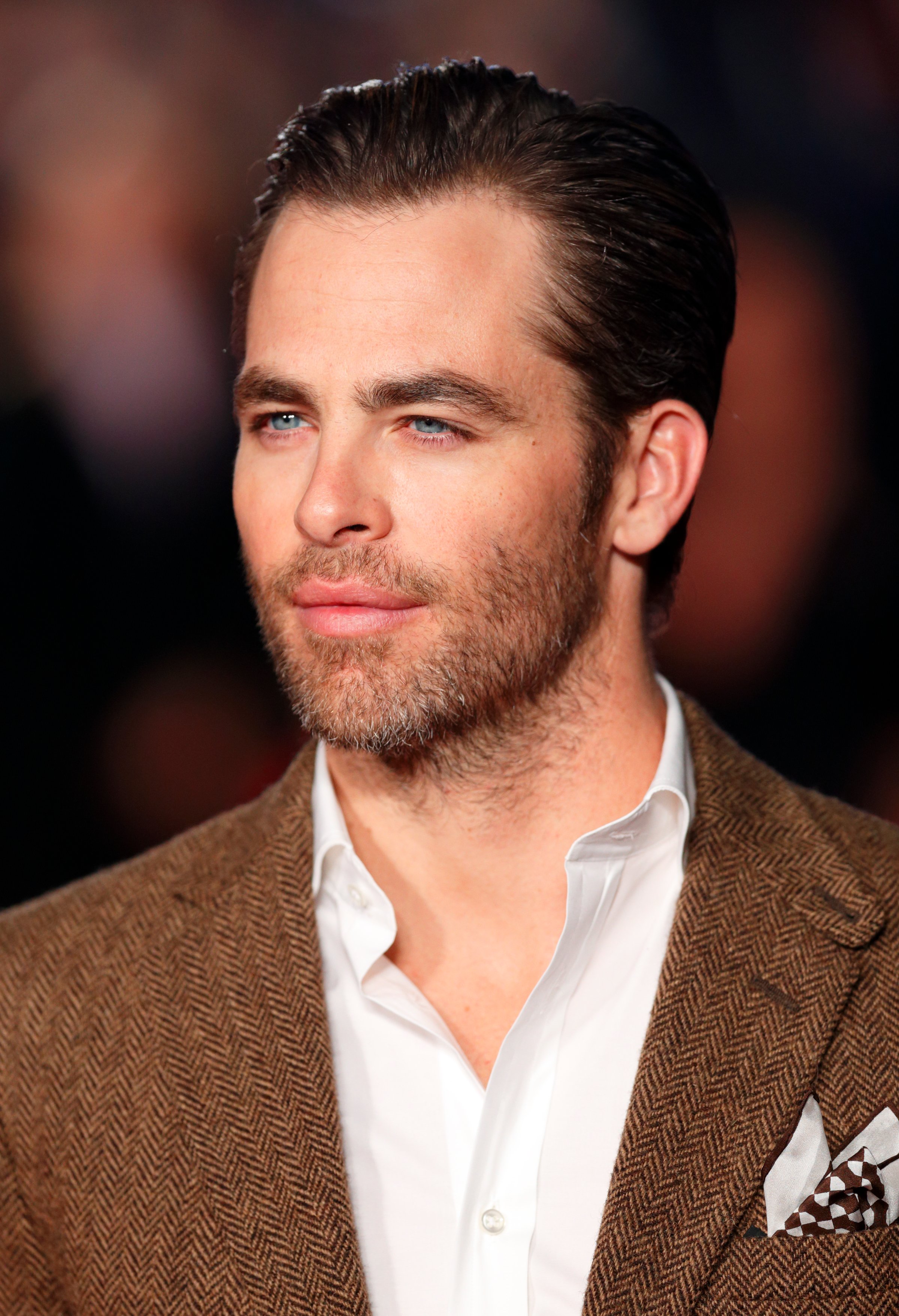 Chris Pine attends the UK Premiere of 'Jack Ryan: Shadow Recruit' at Vue Leicester Square on Jan. 20, 2014 in London.