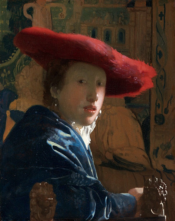 Vermeer's Girl With a Red Hat, circa 1665 (Wikipedia)