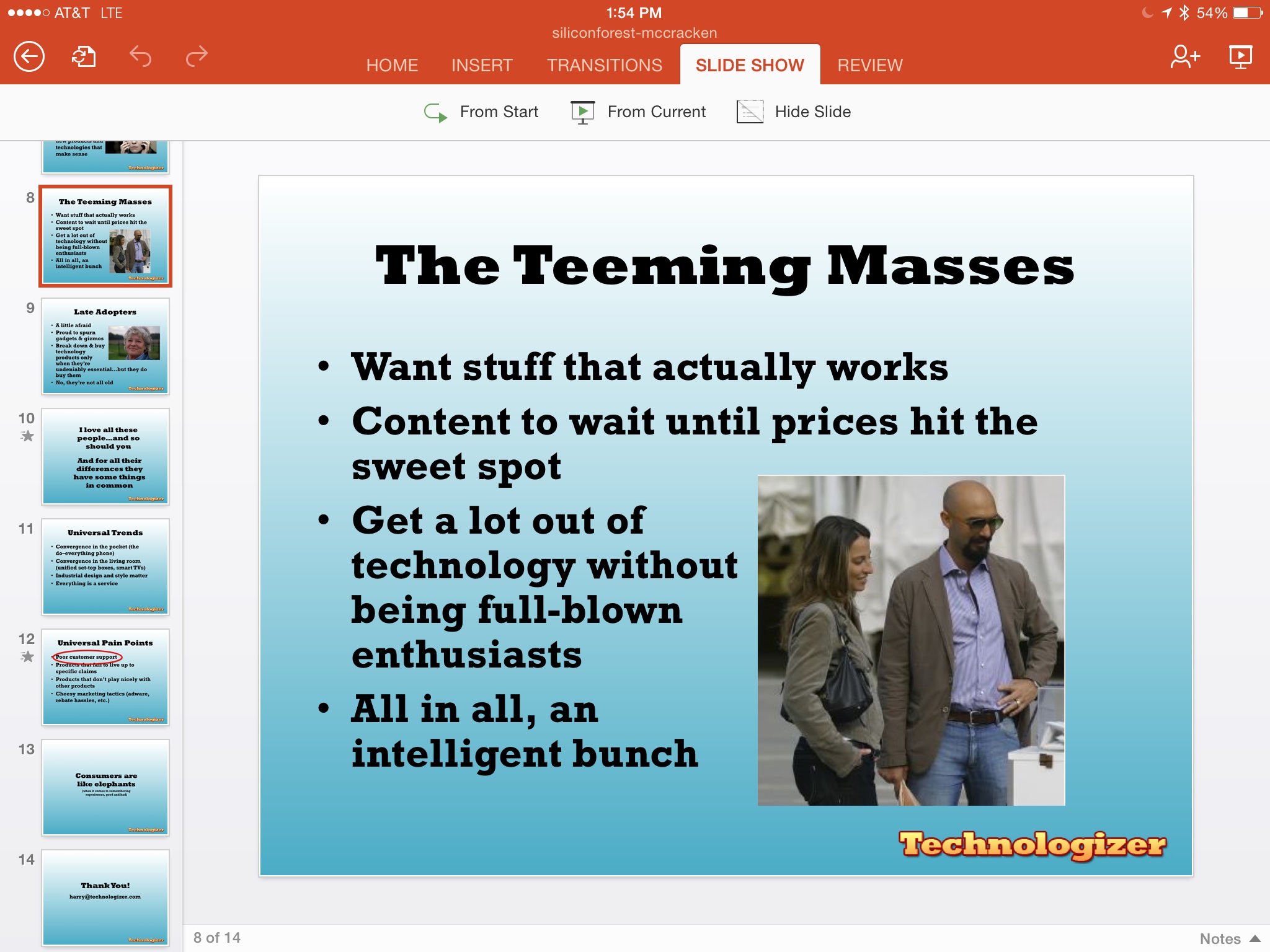 PowerPoint for the iPad (Microsoft)