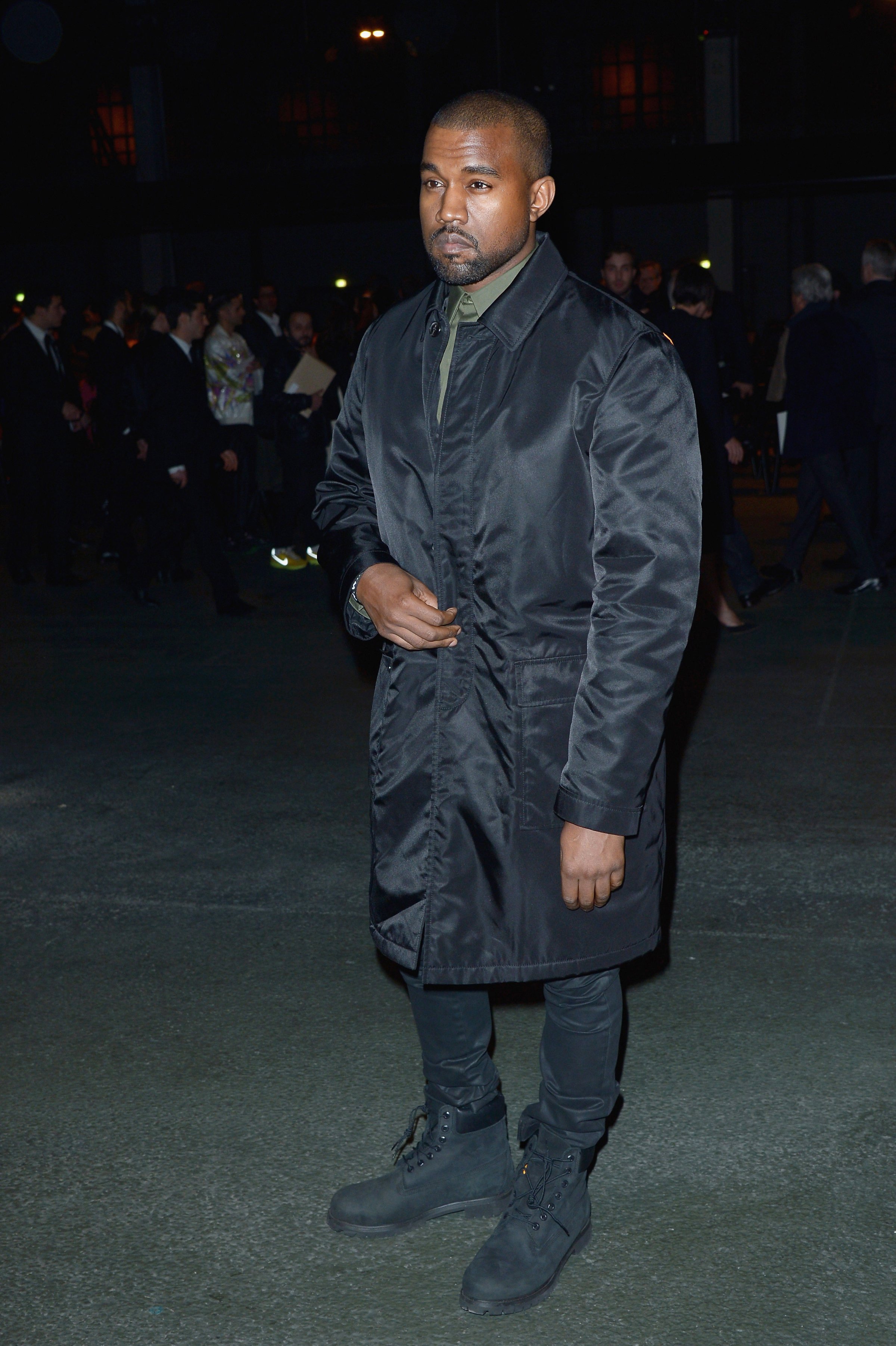 Kanye West attends the Givenchy during Paris Fashion Week Womenswear Fall/Winter 2014-2015 on March 2, 2014 in Paris.