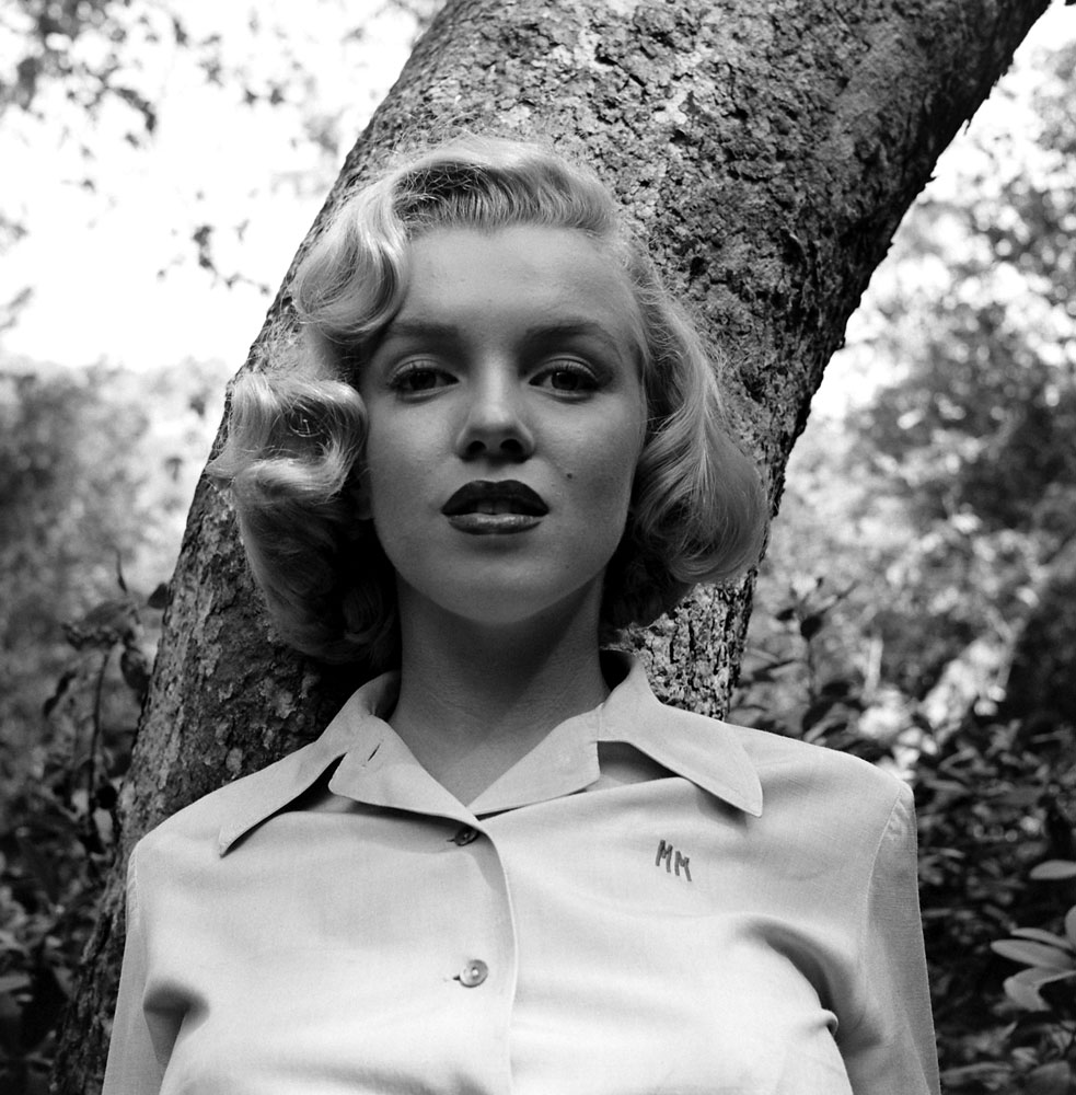 An image from a shoot early in Monroe's career, photographed in Griffith Park, Los Angeles, 1950.