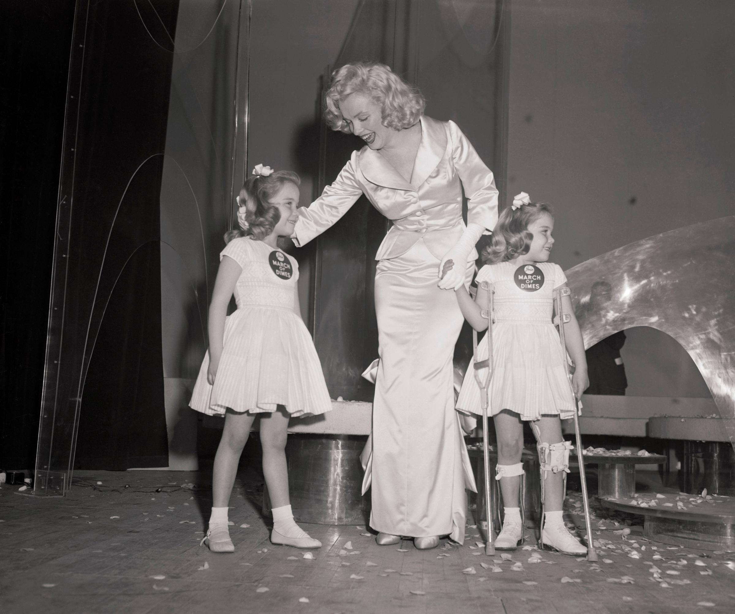 Actress Marilyn Monroe Attending March of Dimes Fashion Show