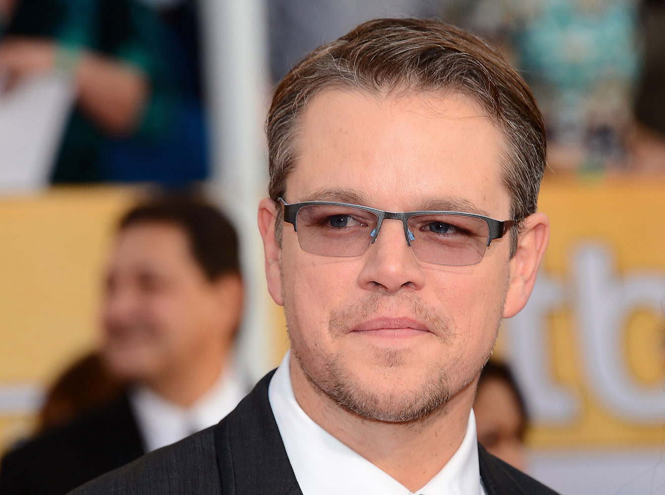 Actor Matt Damon attends the 20th Annual Screen Actors Guild Awards at The Shrine Auditorium on January 18, 2014 in Los Angeles, California.