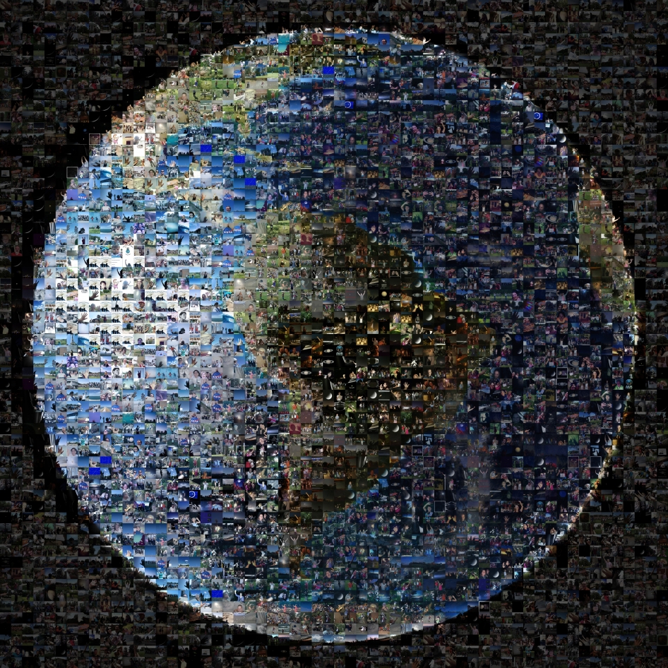 When NASA's Cassini probe took a photo of Saturn with Earth in the background, the agency asked Earthlings to look up to be part of the celestial selfie. Cassini couldn't really see everybody, but that didn't stop NASA from putting together this composite with 1,400 people from 40 countries.