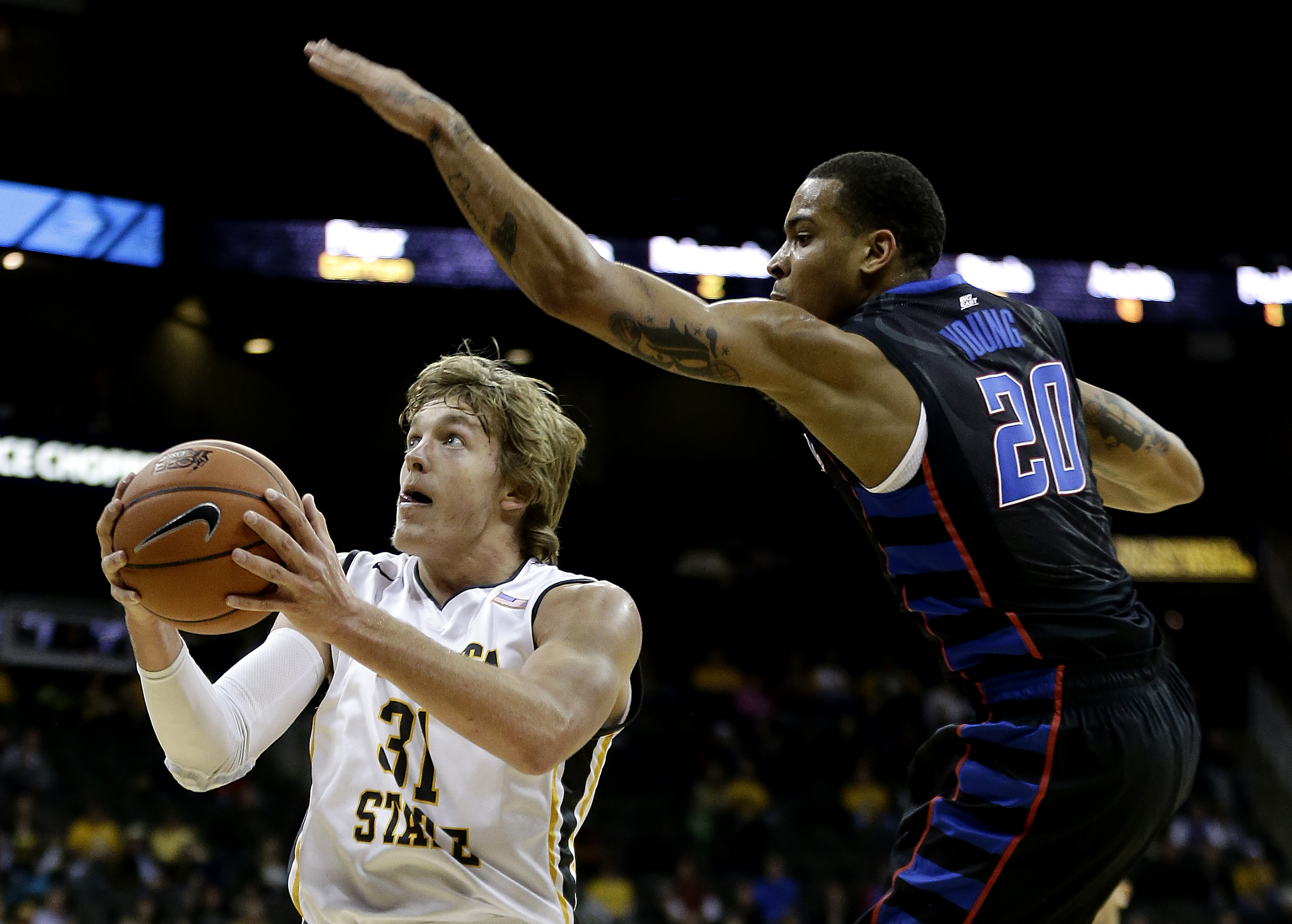 Ron Baker
                              With the trio of Cleathony Early, Fred VanVleet and Ron Baker leading the way, Wichita State became the first team since UNLV in 1991 to finish the regular season undefeated. The Shockers' tournament  fate may rest on Baker's production. The undersized shooting guard, a force in the mid-major Missouri Valley Conference, will likely face more difficult defensive match-ups outside the friendly confines of the Missouri Valley Conference.