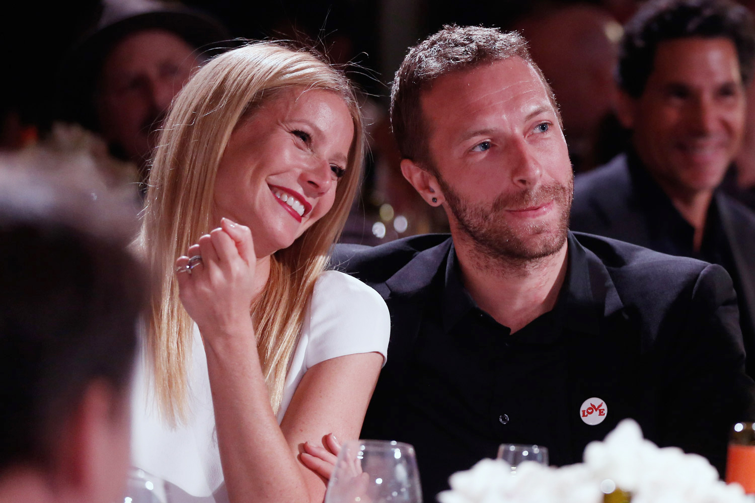 Gwyneth Paltrow, left, and Chris Martin
