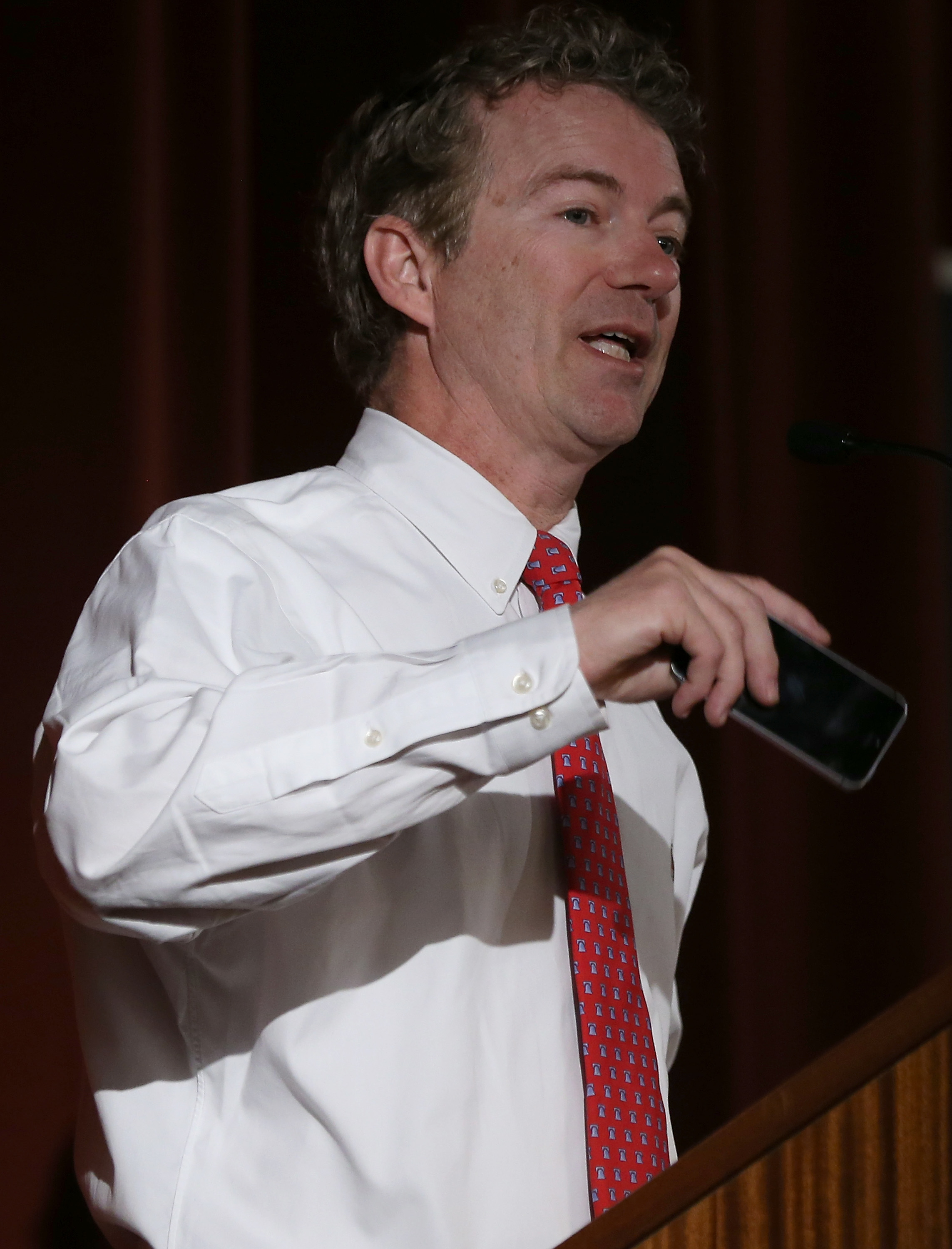 Rand Paul speaking at the University of California, Berkeley, March 19, 2014