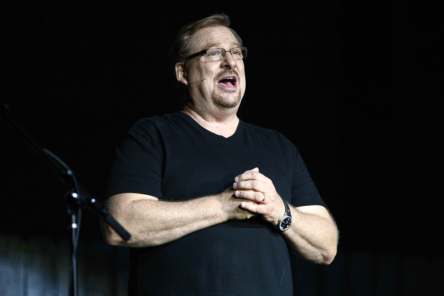 Pastor Rick Warren speaks onstage at 'The Bible: SON OF GOD Tour 2014' Kick-Off at Saddleback Church on March 20, 2014 in Lake Forest, Calif. (Imeh Akpanudosen—Getty Images for Word Entertainment)