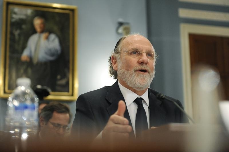 Corzine testifies about the MF Global bankruptcy during a hearing before the U.S. House Agriculture Committee on Capitol Hill in Washington