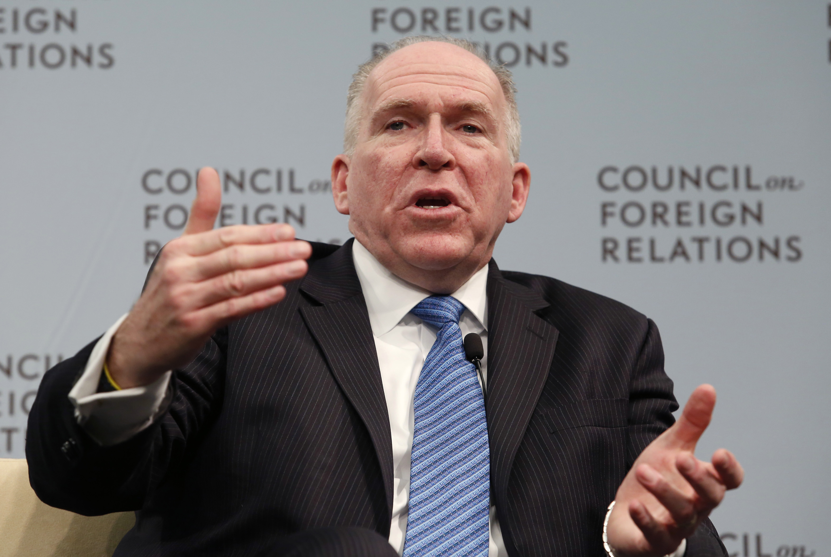 Central Intelligence Agency Director John Brennan speaks at a Council on Foreign Relations forum in Washington March 11, 2014. (Yuri Gripas—Reuters)