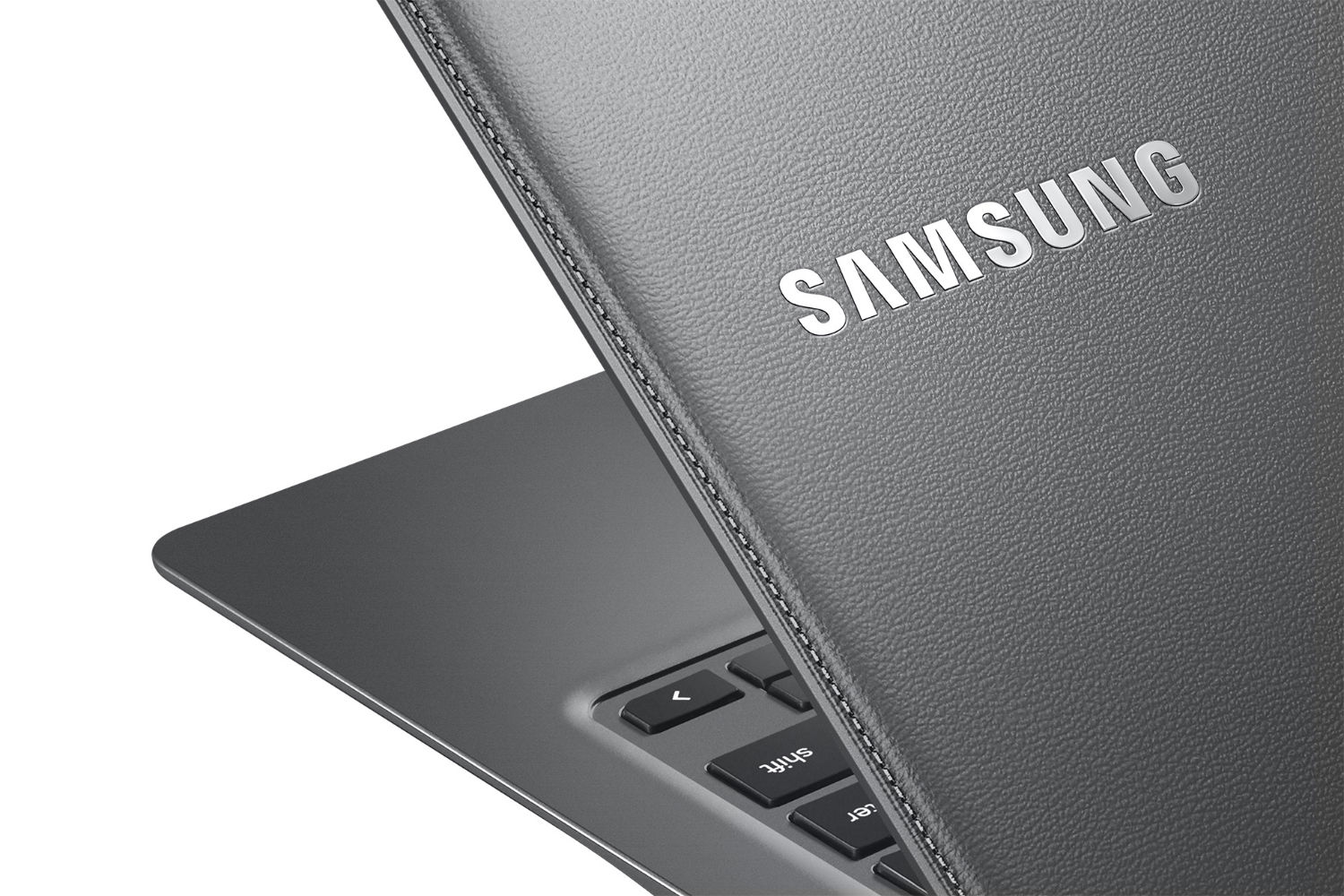 Samsung's faux-leather 13.3" Chromebook 2 (Samsung)
