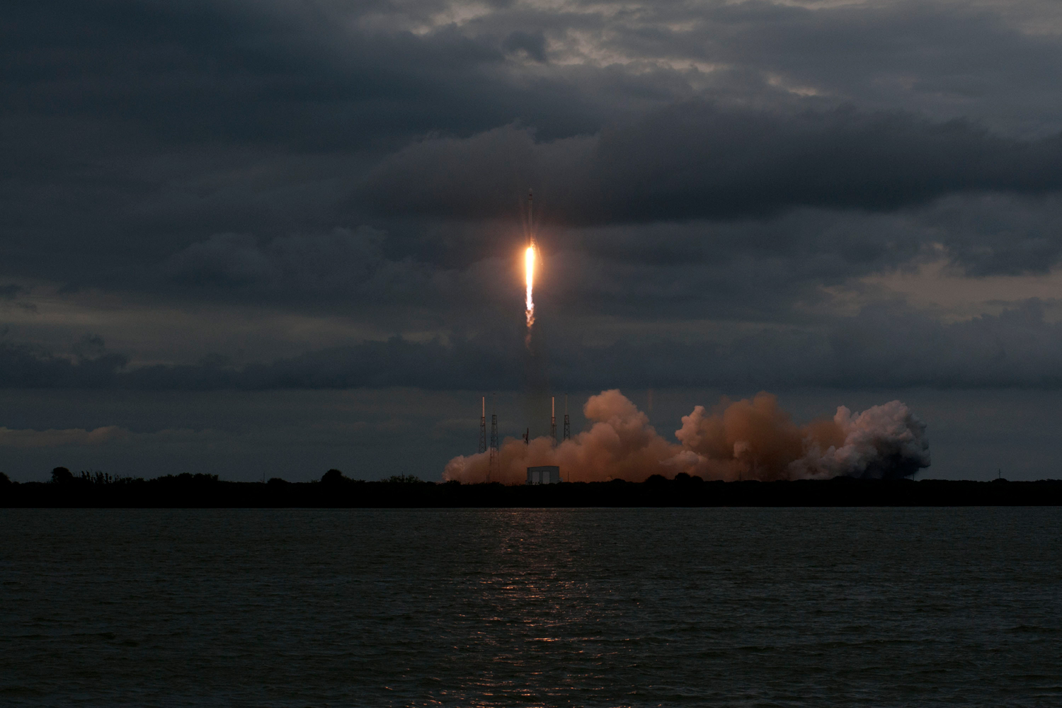 SpaceX's Falcon 9 launches with Thailand’s Thaicom 6 satellite on Jan. 6, 2014 from Cape Canaveral’s Space Launch Complex-40 in Cape Canaveral, Fla.
