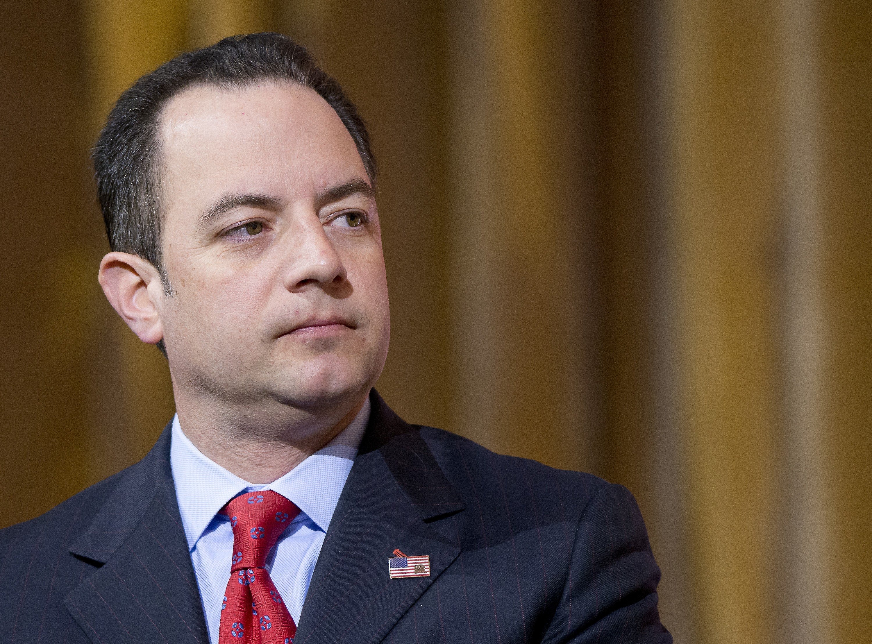Reince Priebus, Chairman of the Republican National Committee, participates on a panel at the Conservative Political Action Conference at the Gaylord National at National Harbor, Md.