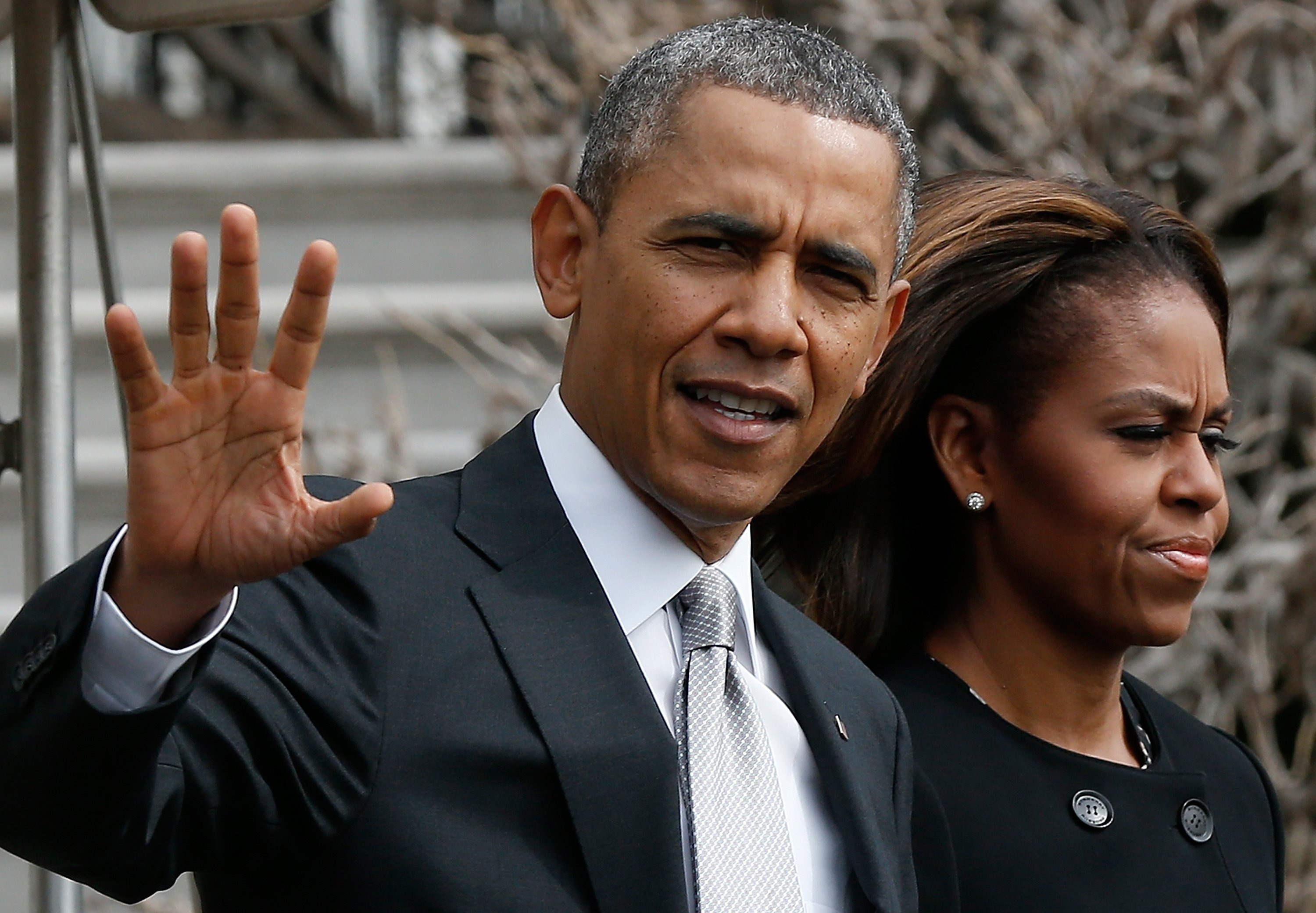 President And Mrs. Obama Depart White House For Florida