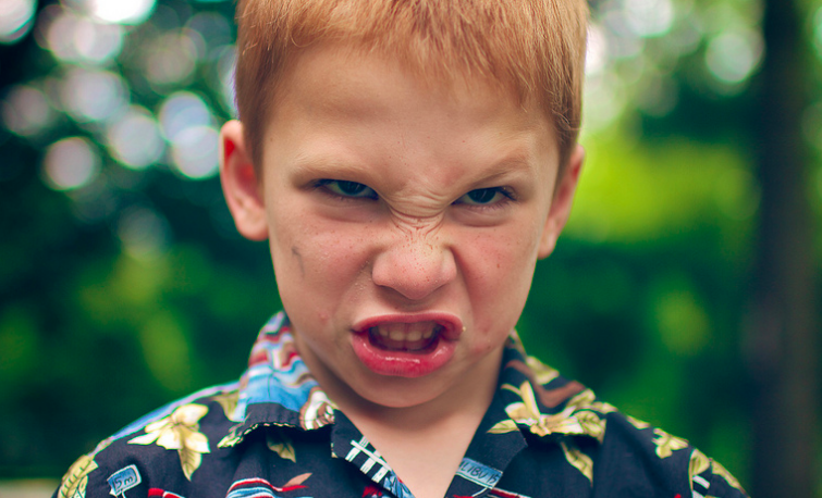 Is this child angry, or just pretending? (Michael Bentley—Flickr)