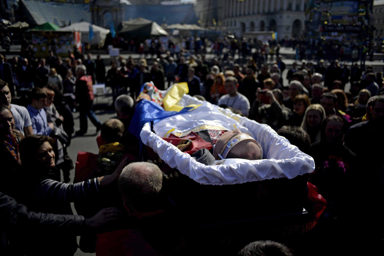 Funeral of activist Petro Mironovich
