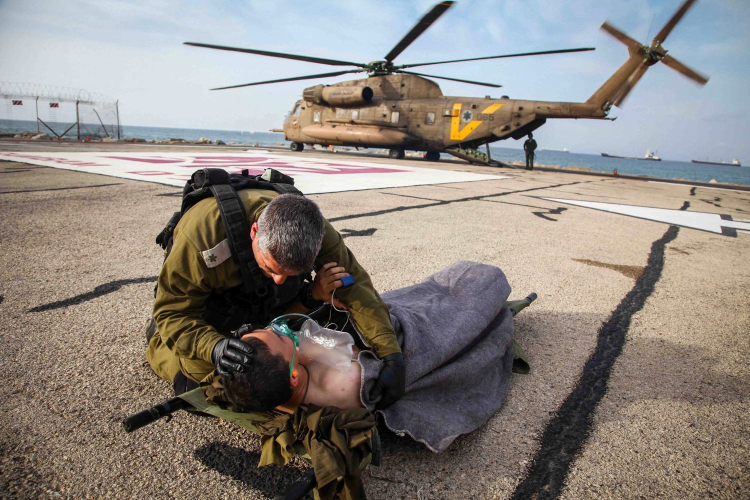 Israeli soldier wounded on Syrian border evacuated to Haifa hospital by helicopter