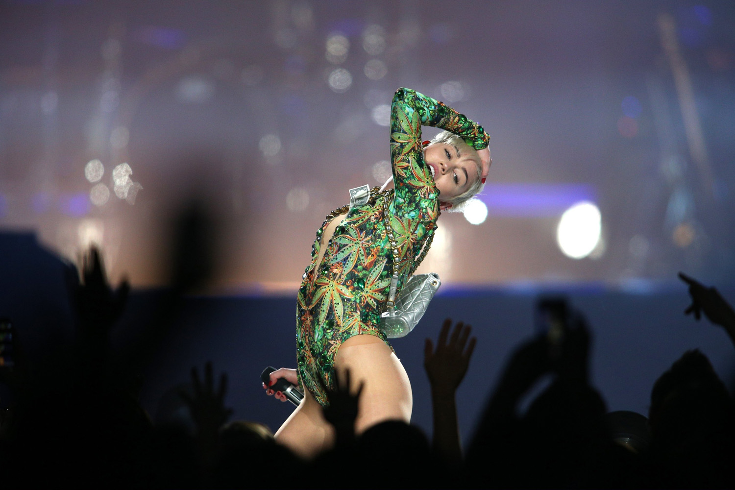 Miley Cyrus With Icona Pop In Concert - St Paul, Minnesota