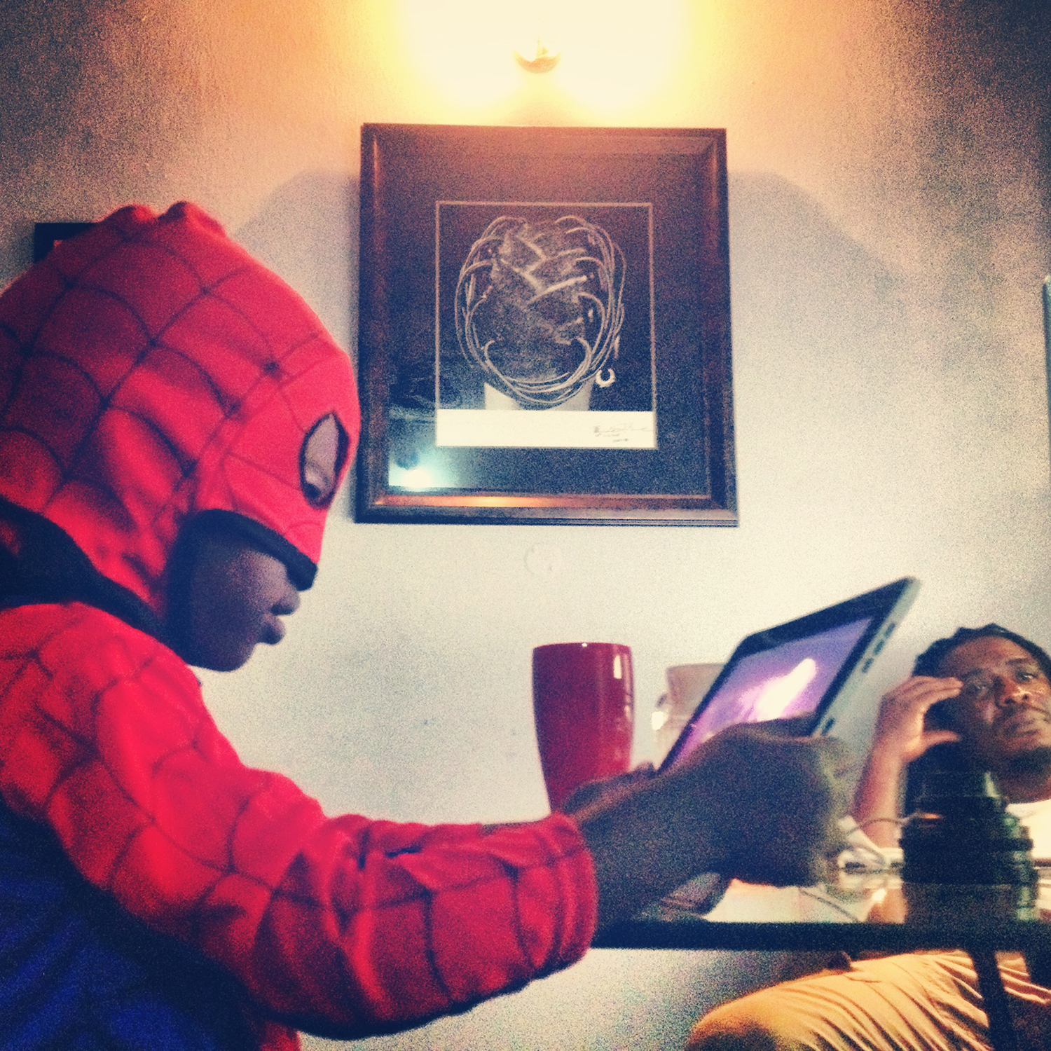 Oct. 5, 2013. Spider boy!