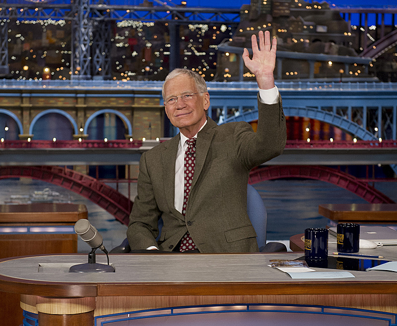 David Letterman announces his retirement for 2015, on the April 3 2014. (Jeffrey R. Staab/CBS)