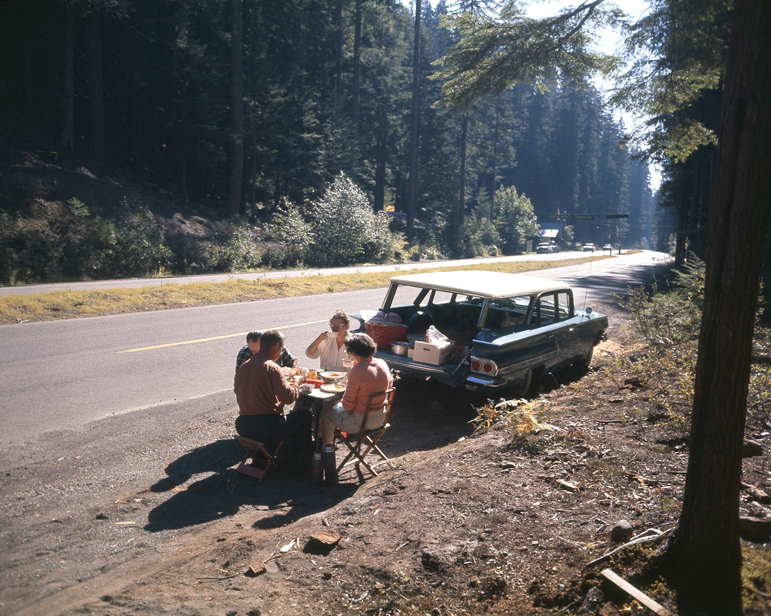 Roadside picnic, fall 1960.