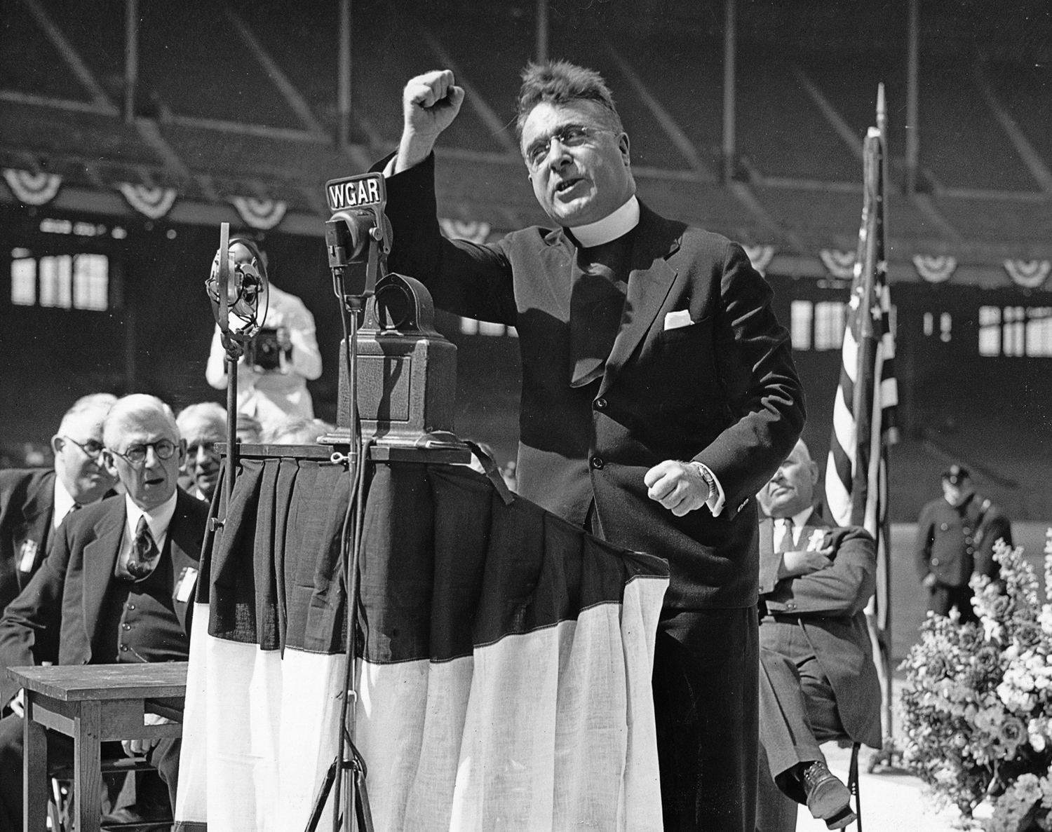 Father Charles Coughlin, the popular "radio priest" of the 1930s, was known for his virulent anti-Semitic rhetoric.
