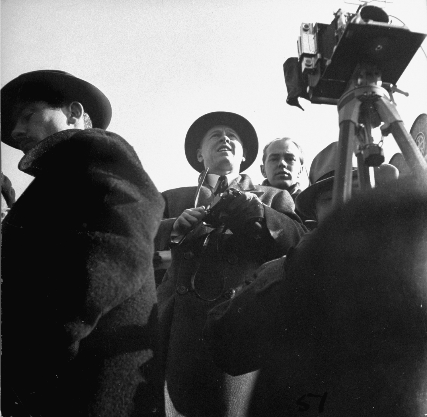 Reporters and photographers at President Franklin D. Roosevelt's inauguration in 1941.