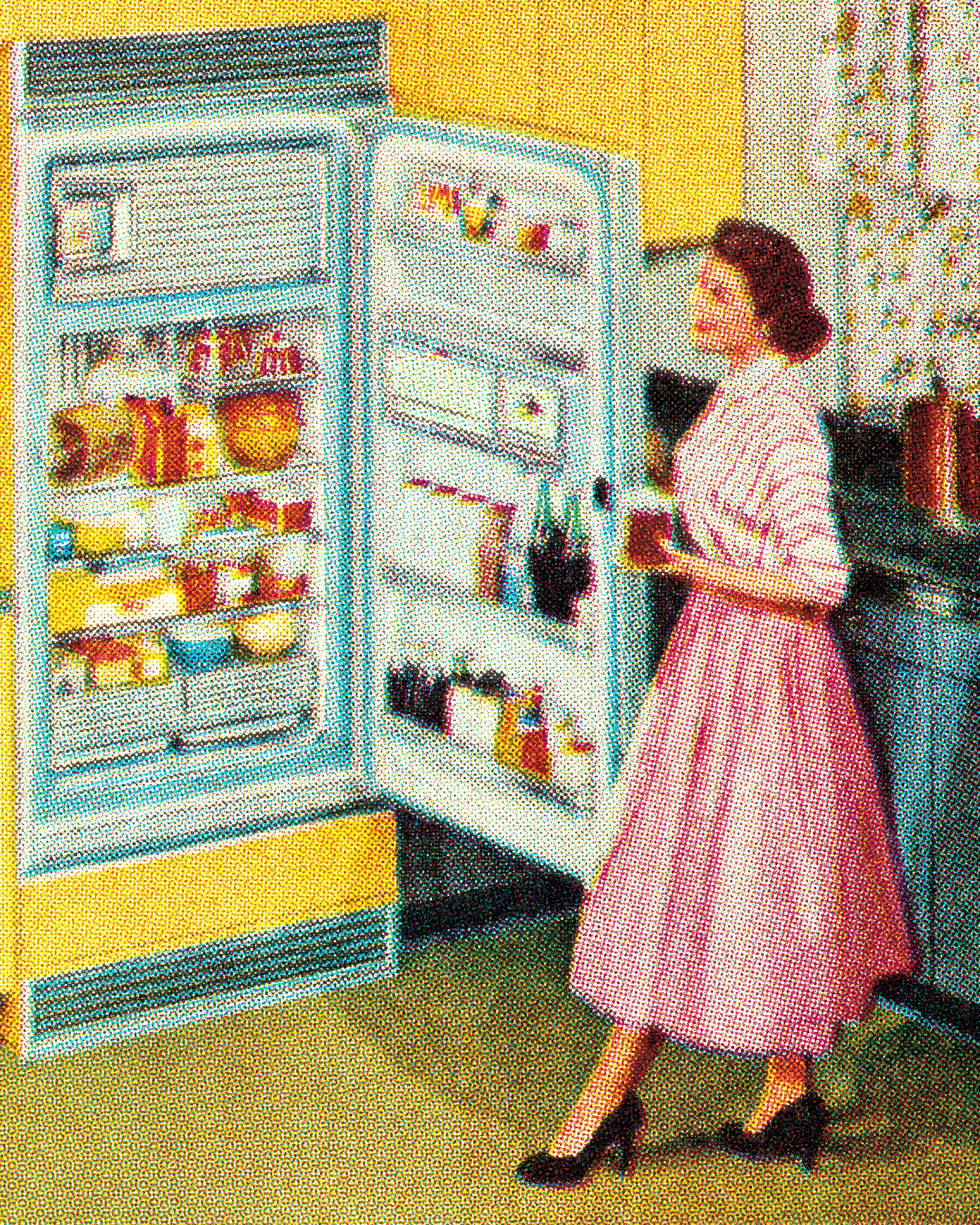 Woman at Open Refrigerator (Getty Images / Vetta)