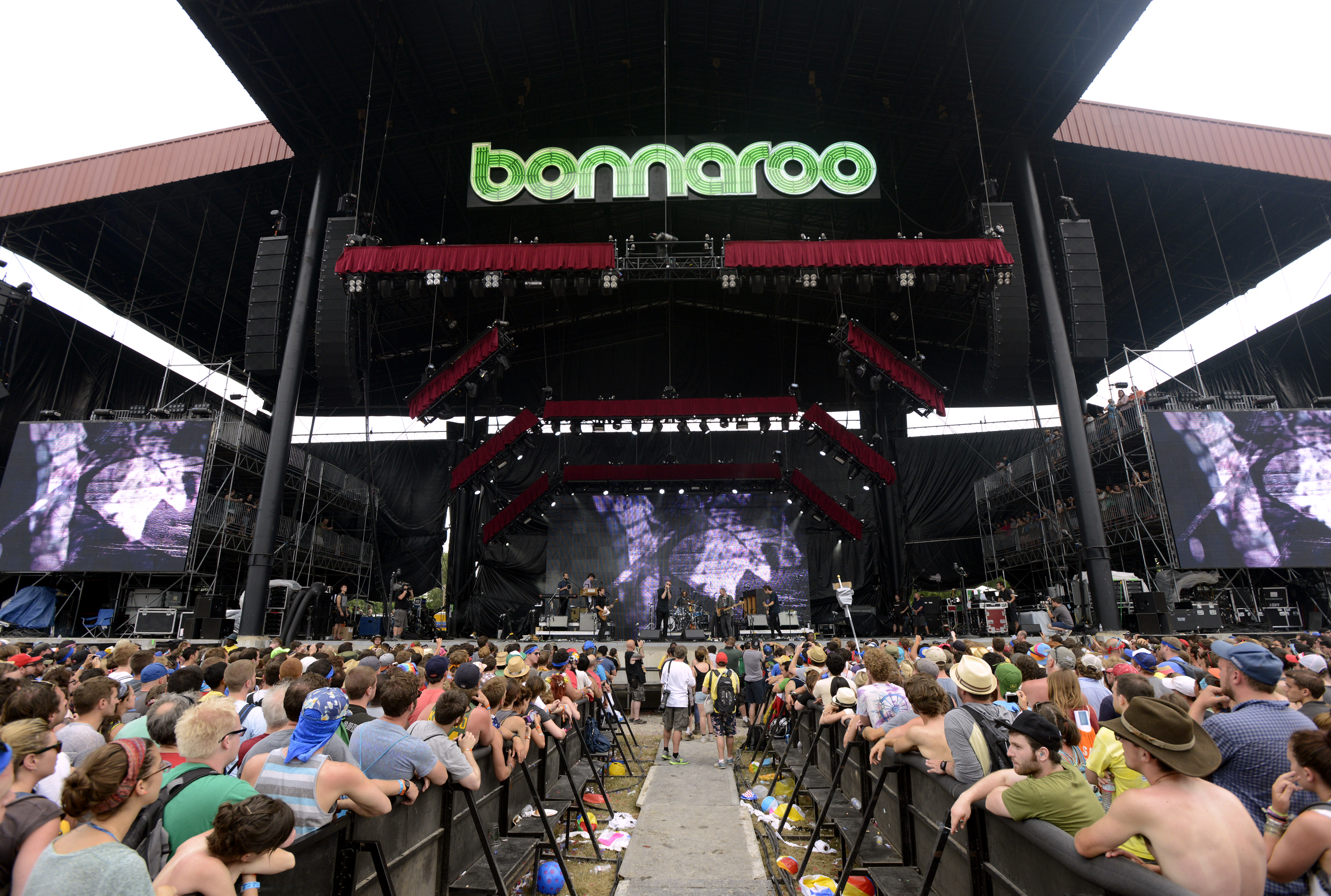 Matt Berninger and The National perform as part of Day 4 of the Bonnaroo Music And Arts Festival on June 16, 2013 in Manchester, Tn. (Tim Mosenfelder—Getty Images)