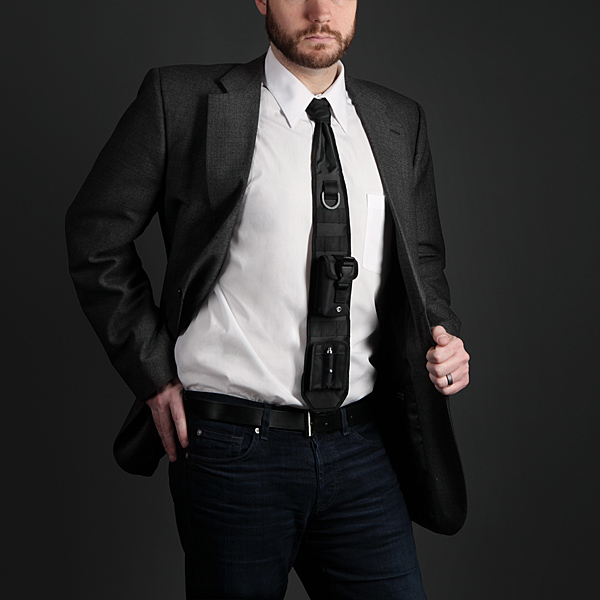 ThinkGeek's April Fools' tie features a laser pointer and more. (ThinkGeek)